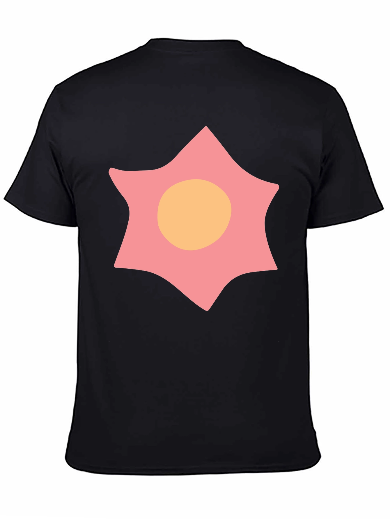 Star Design Black T-Shirt