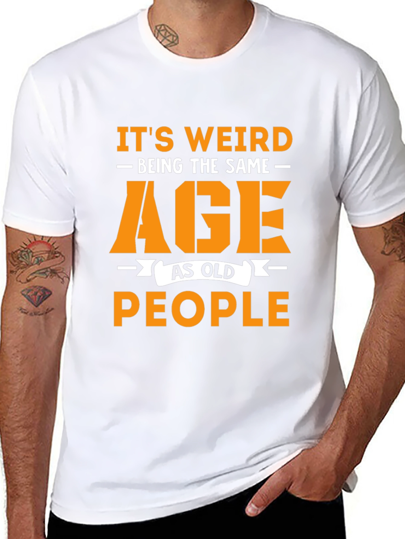 Funny Same Age As Old People Graphic T-Shirt