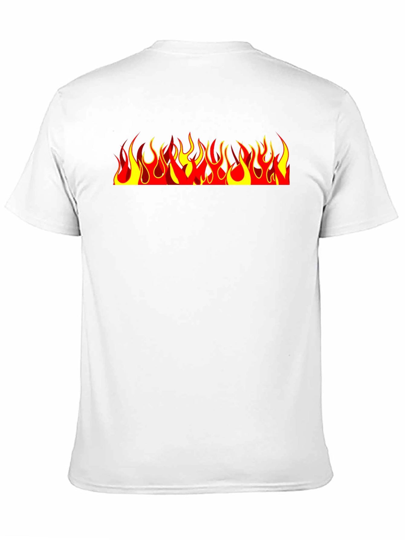 Fiery Flames Graphic Black Tee