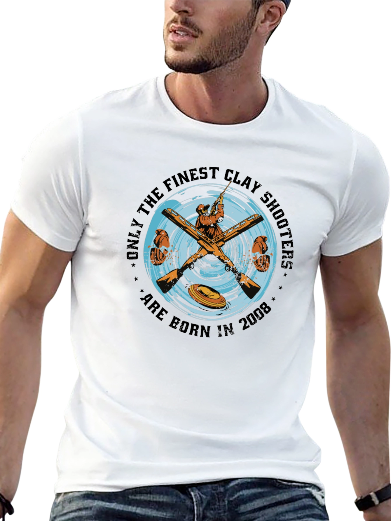 Clay Shooters Born in 2008 Black T-Shirt