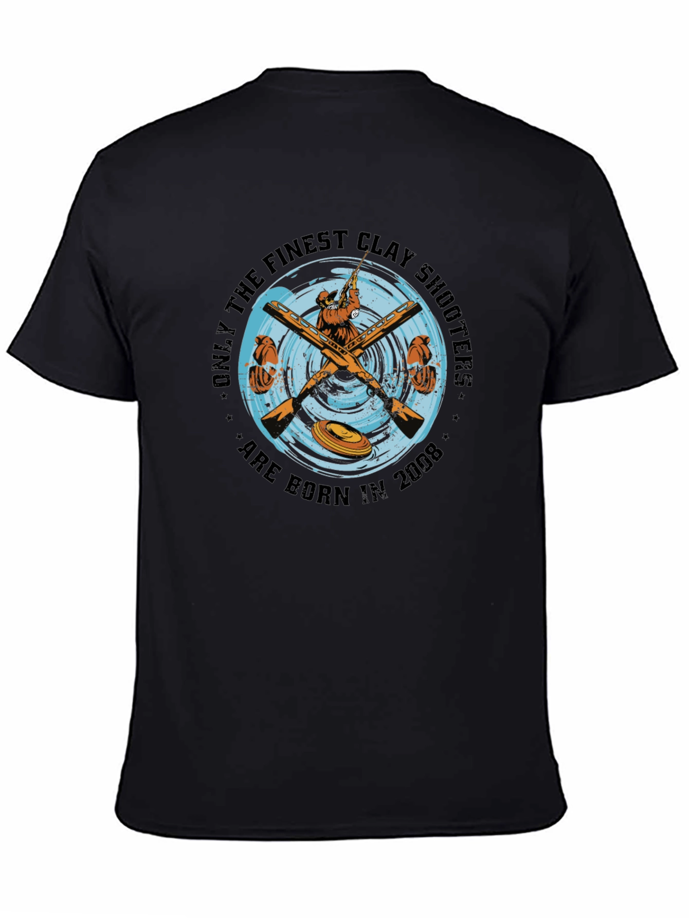 Clay Shooters Born in 2008 Black T-Shirt