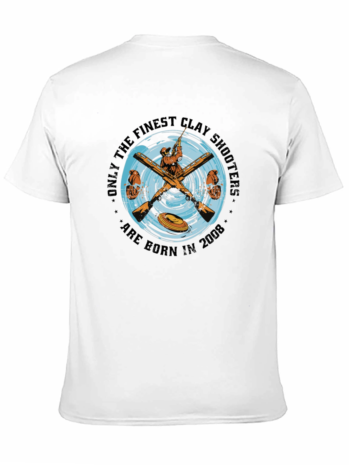 Clay Shooters Born in 2008 Black T-Shirt