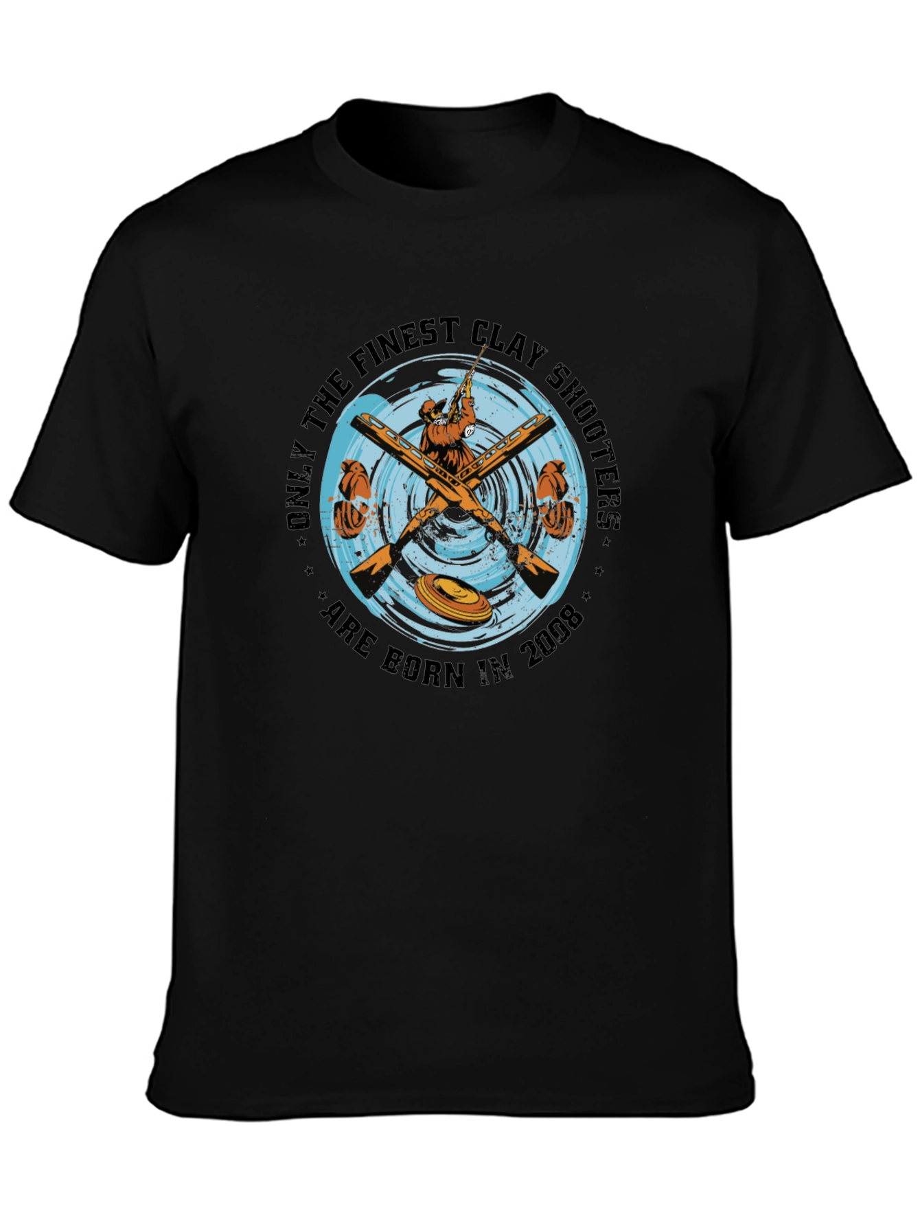 Clay Shooters Born in 2008 Black T-Shirt