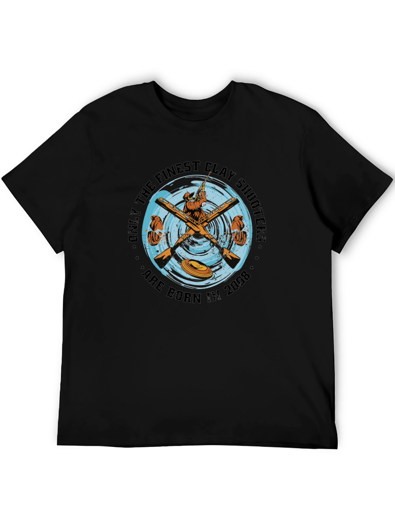 Clay Shooters Born in 2008 Black T-Shirt