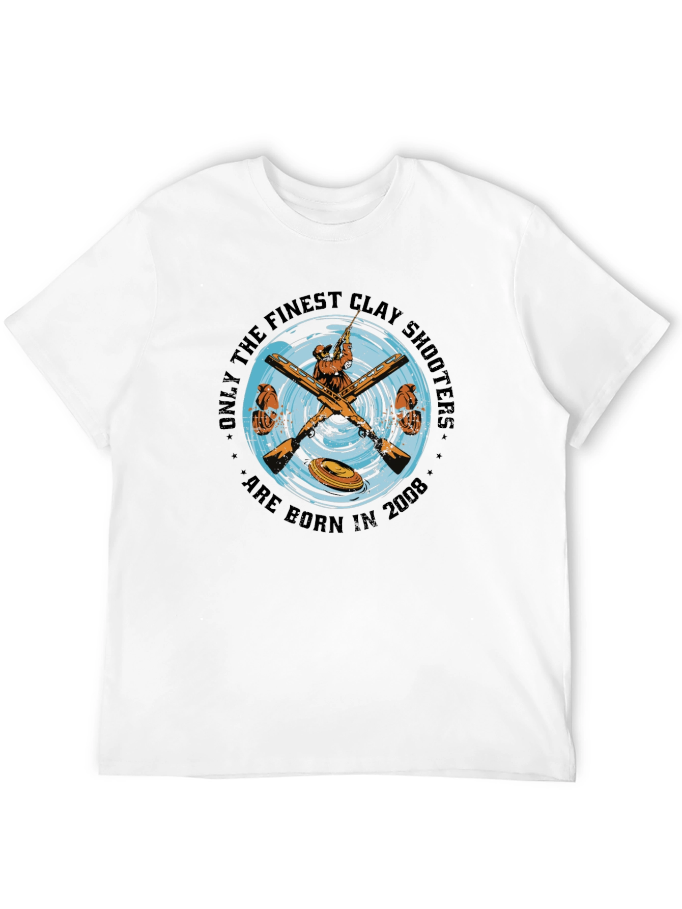 Clay Shooters Born in 2008 Black T-Shirt