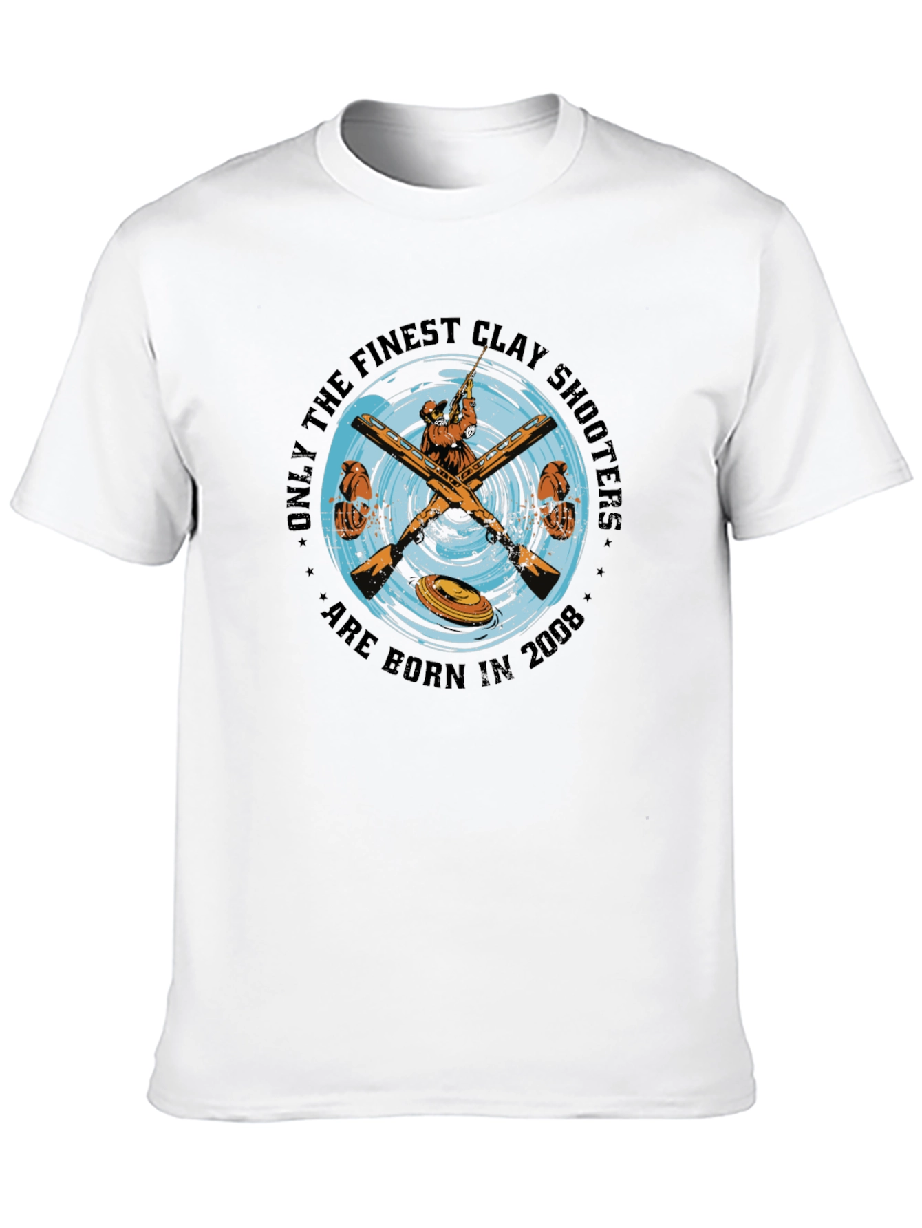Clay Shooters Born in 2008 Black T-Shirt