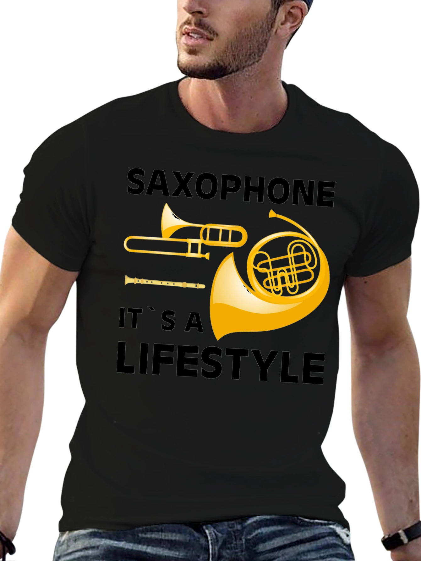 Saxophone Lifestyle T-Shirt - Musical Instrument Tee