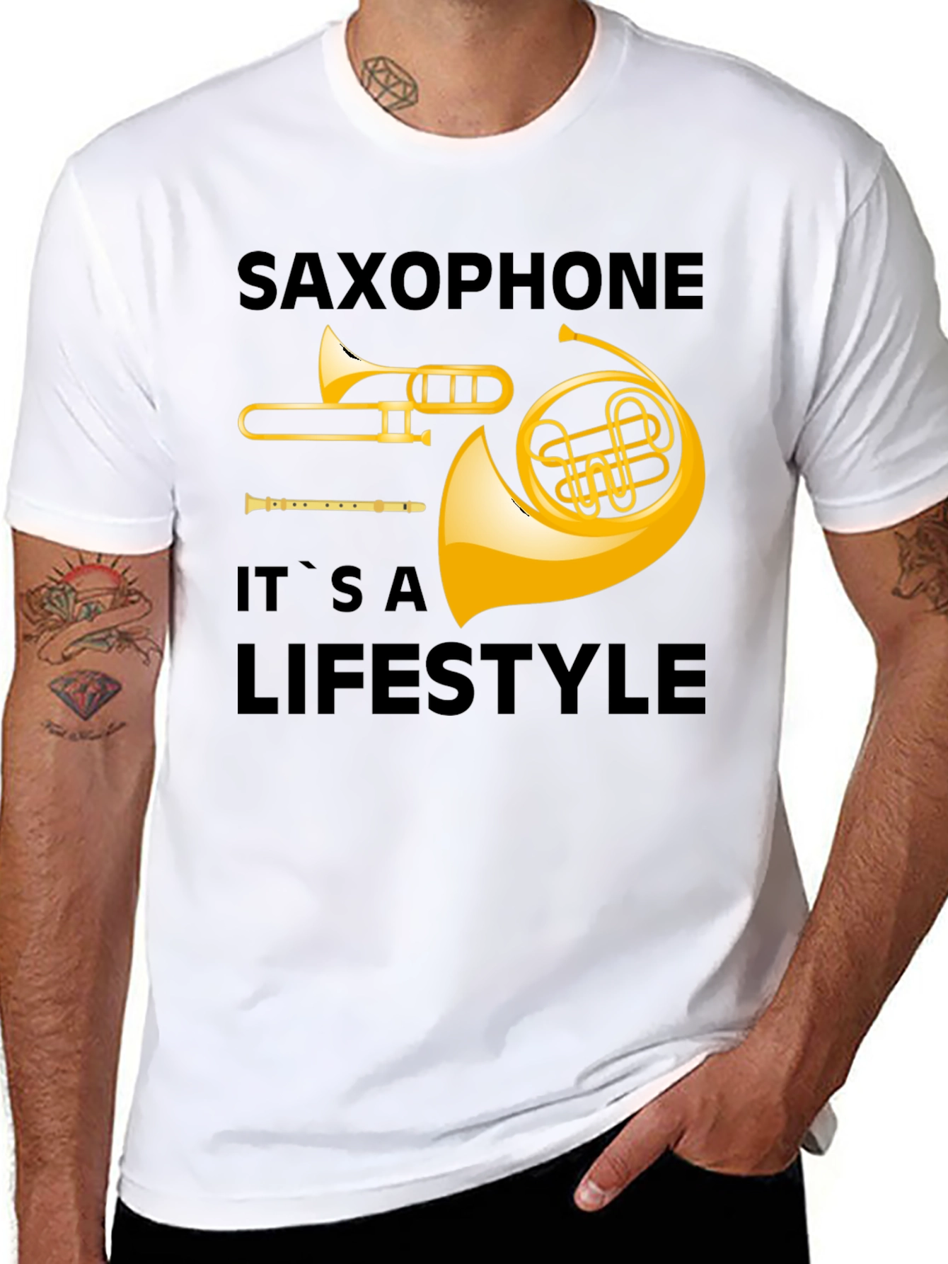 Saxophone Lifestyle T-Shirt - Musical Instrument Tee