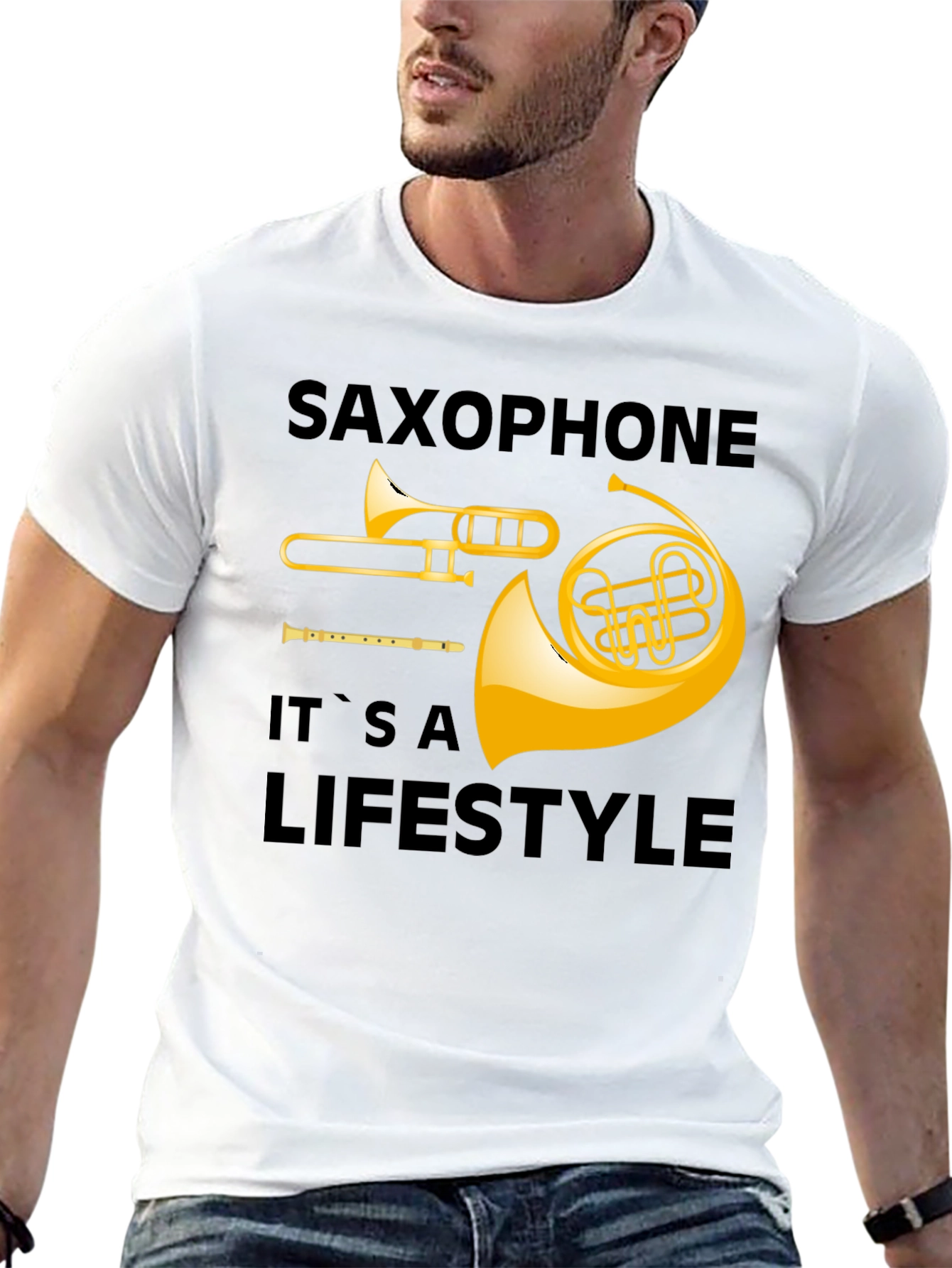 Saxophone Lifestyle T-Shirt - Musical Instrument Tee