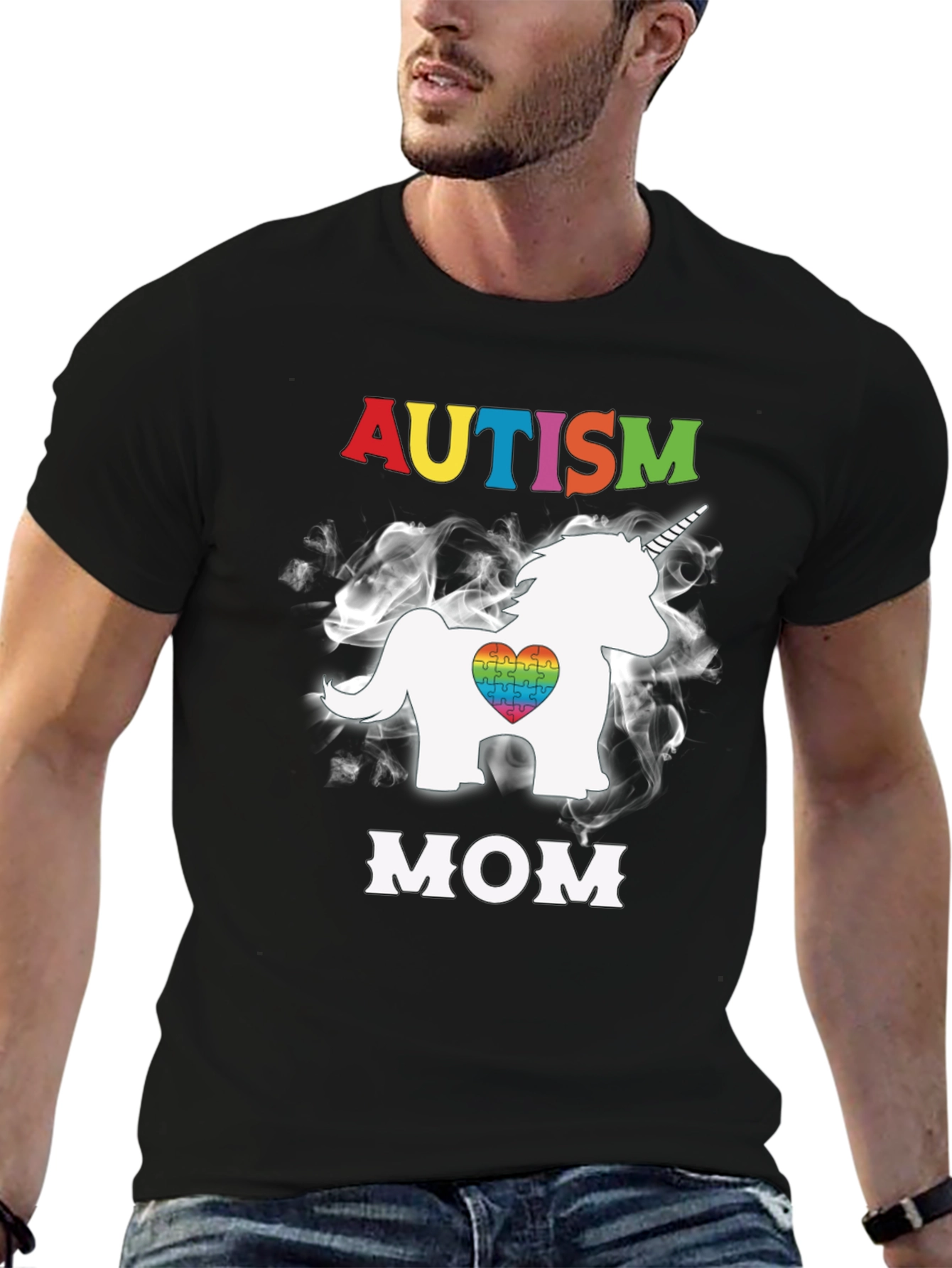 Autism Awareness Unicorn Mom T-Shirt
