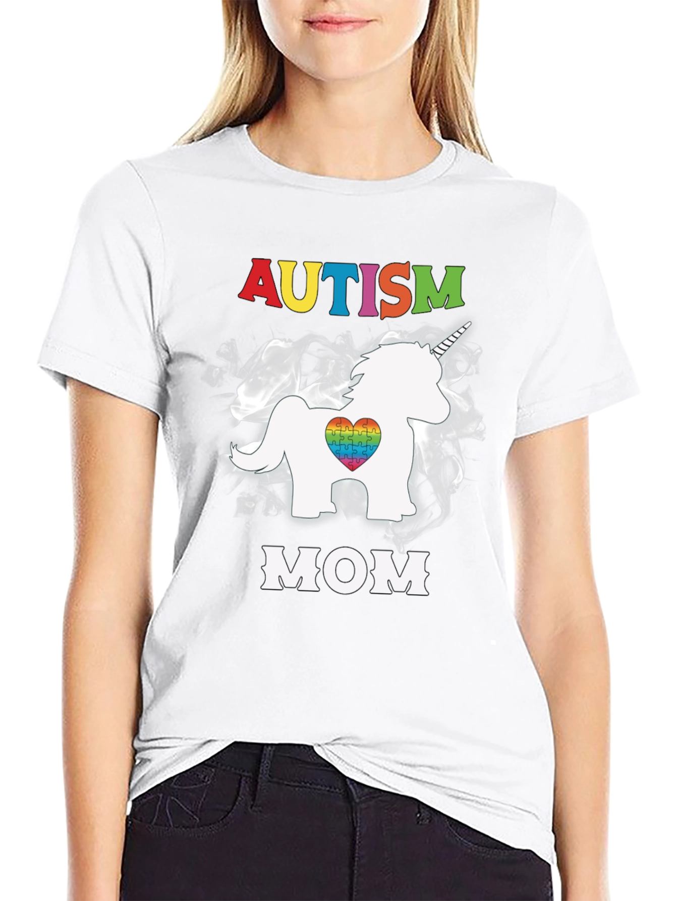 Autism Awareness Unicorn Mom T-Shirt
