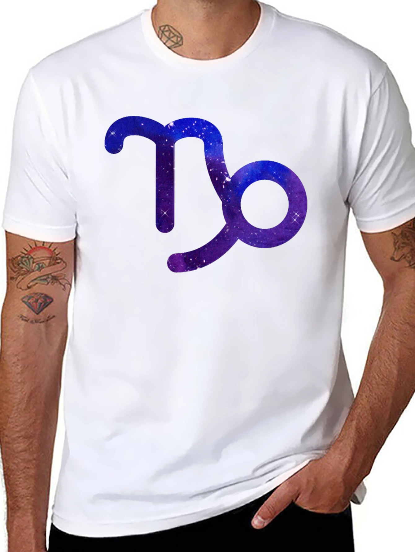 Capricorn Zodiac Galaxy T-Shirt