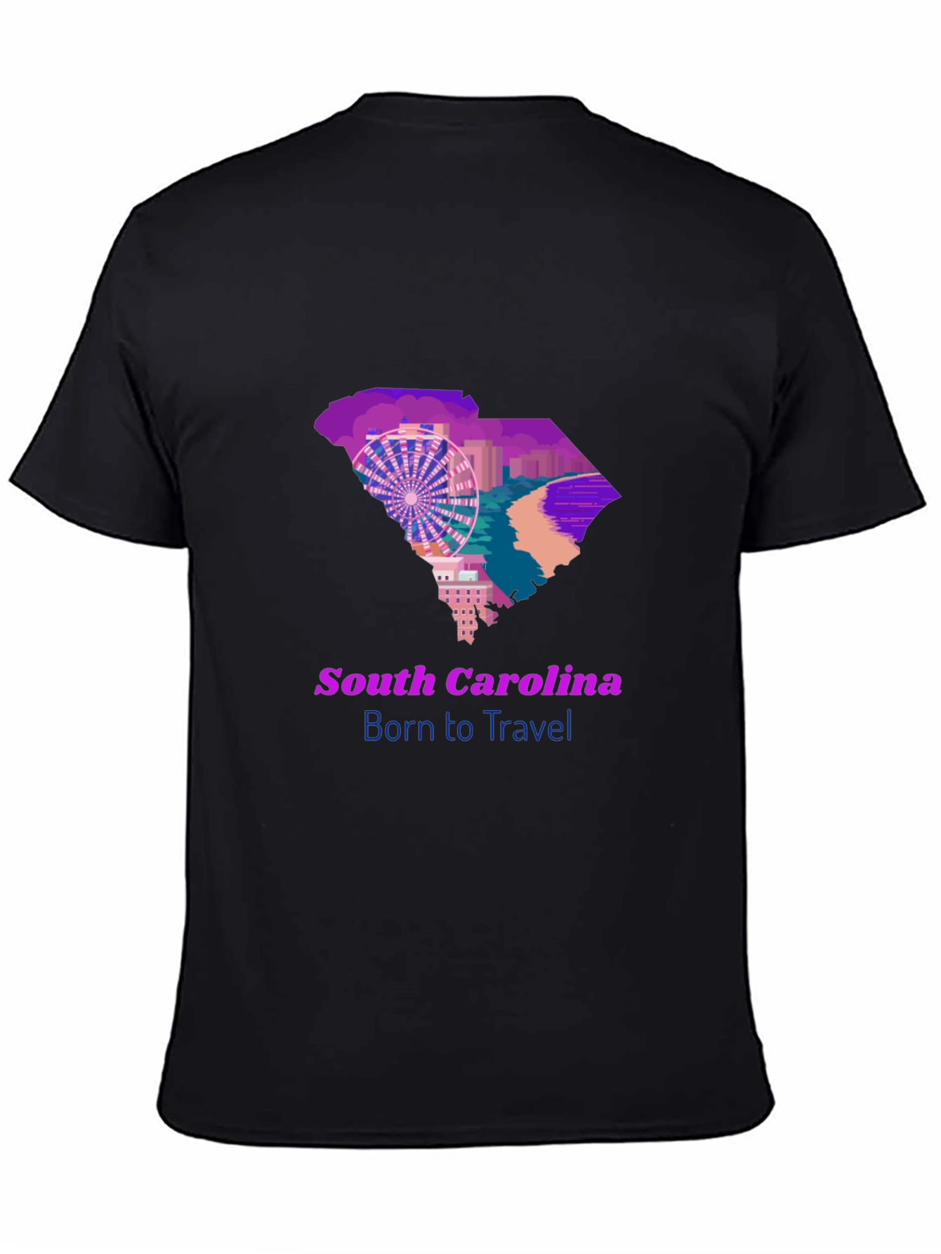 South Carolina Travel T-Shirt Born to Travel Tee