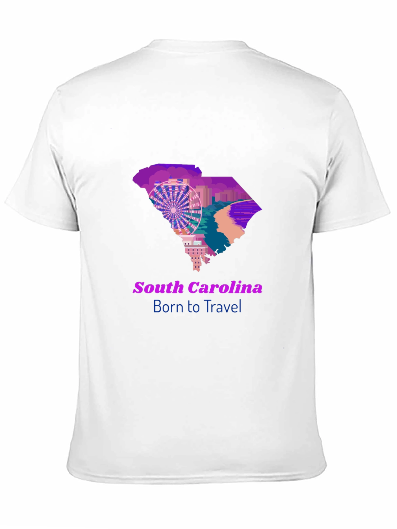 South Carolina Travel T-Shirt Born to Travel Tee