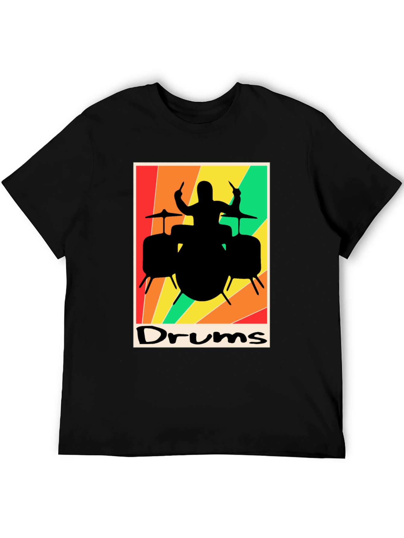 Retro Drums Graphic T-Shirt