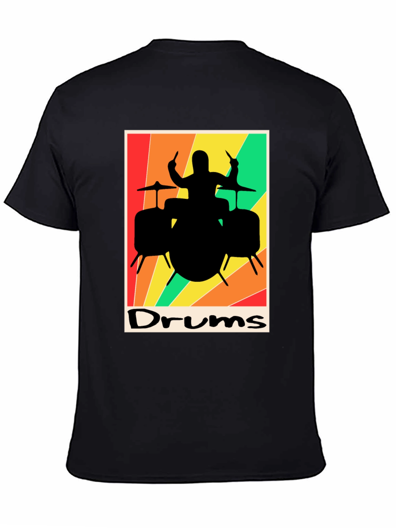 Retro Drums Graphic T-Shirt