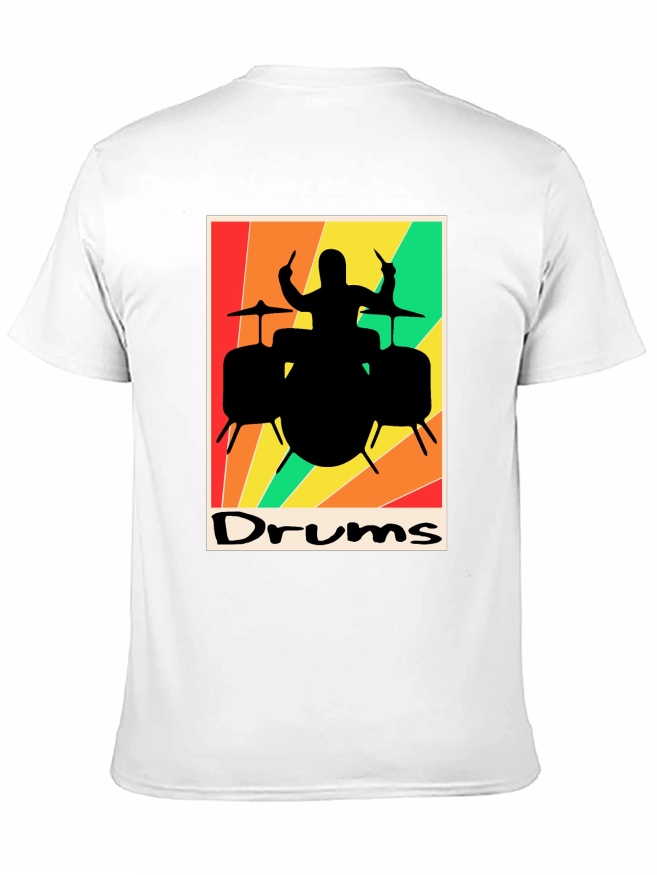 Retro Drums Graphic T-Shirt