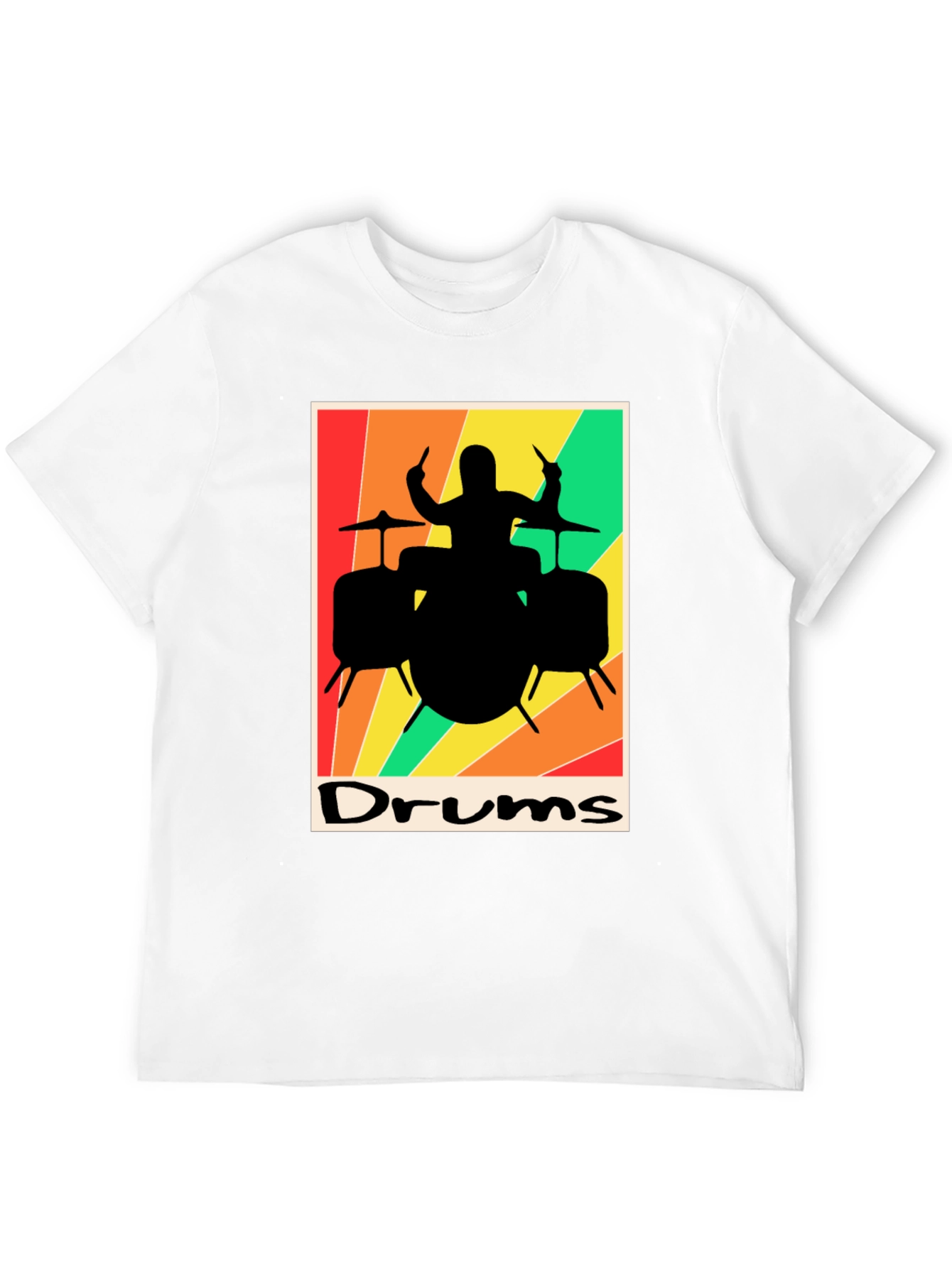 Retro Drums Graphic T-Shirt