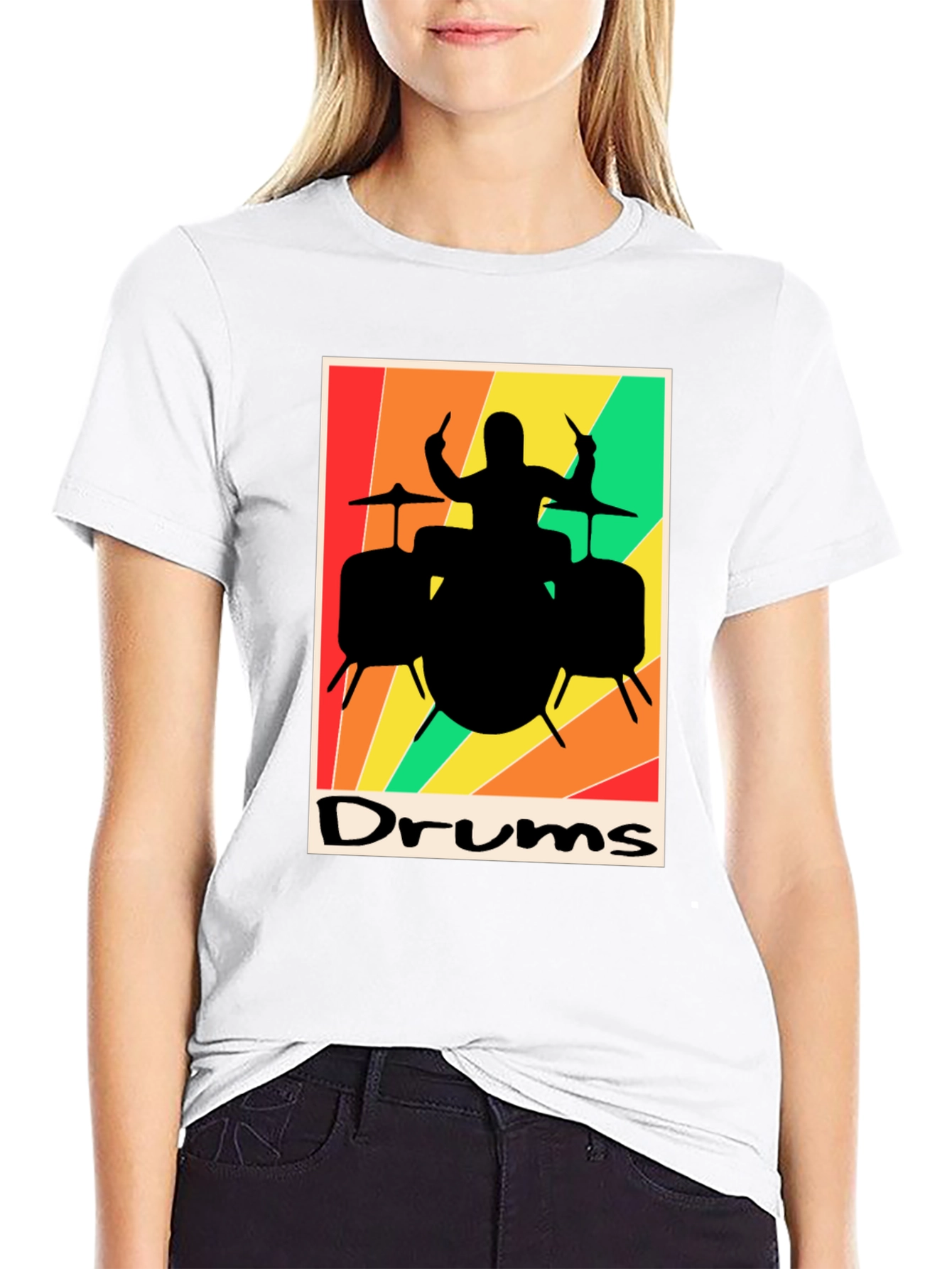 Retro Drums Graphic T-Shirt