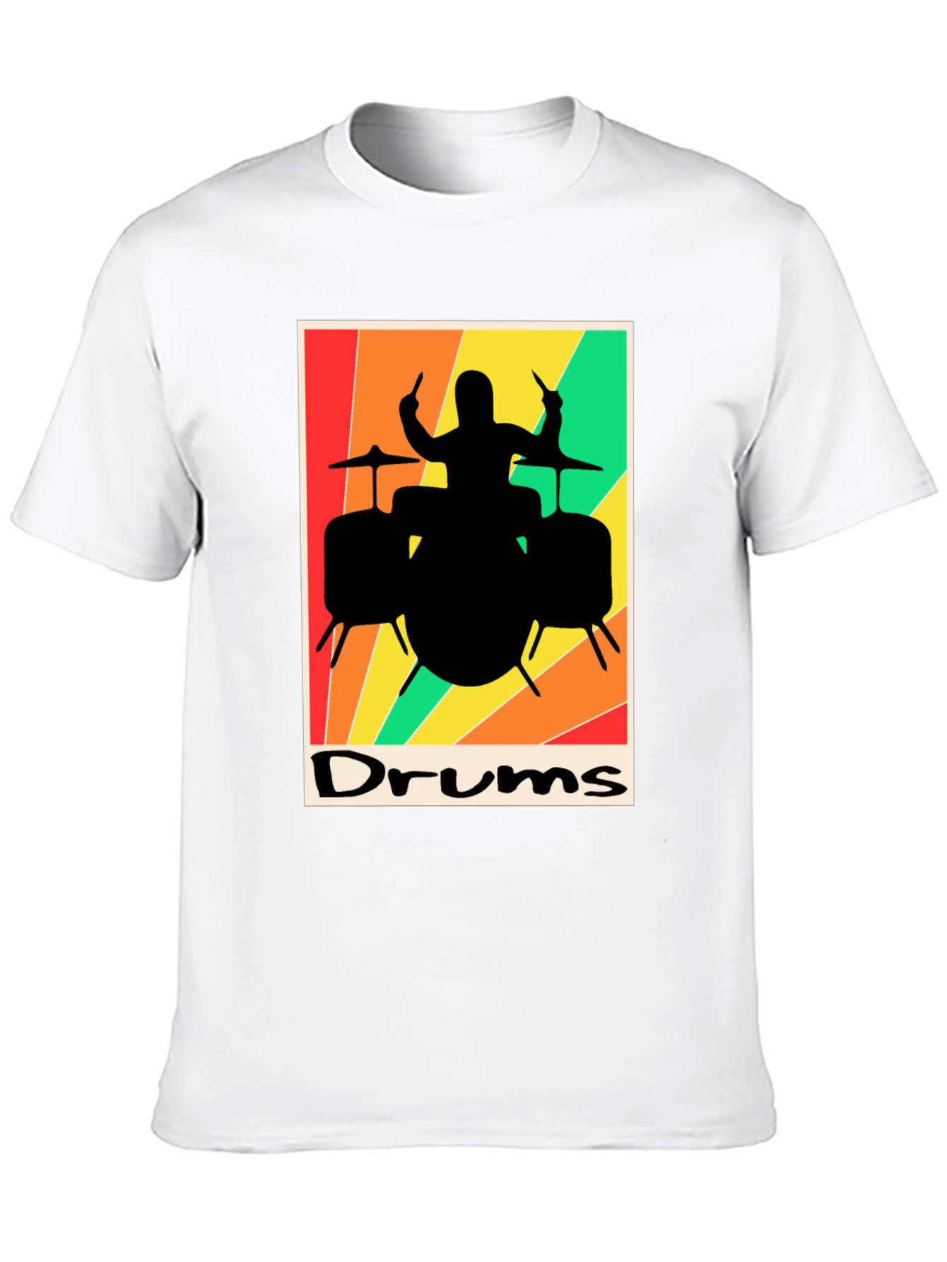 Retro Drums Graphic T-Shirt