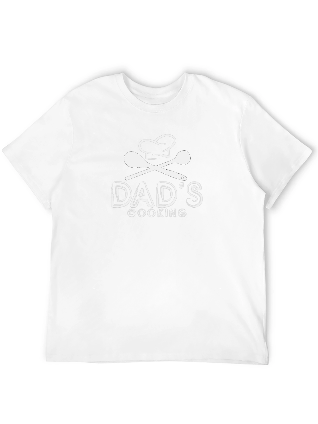 Dads Cooking T-Shirt - Chef Hat & Spoons Design