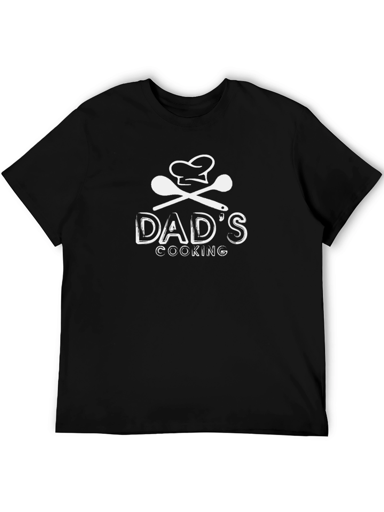 Dads Cooking T-Shirt - Chef Hat & Spoons Design