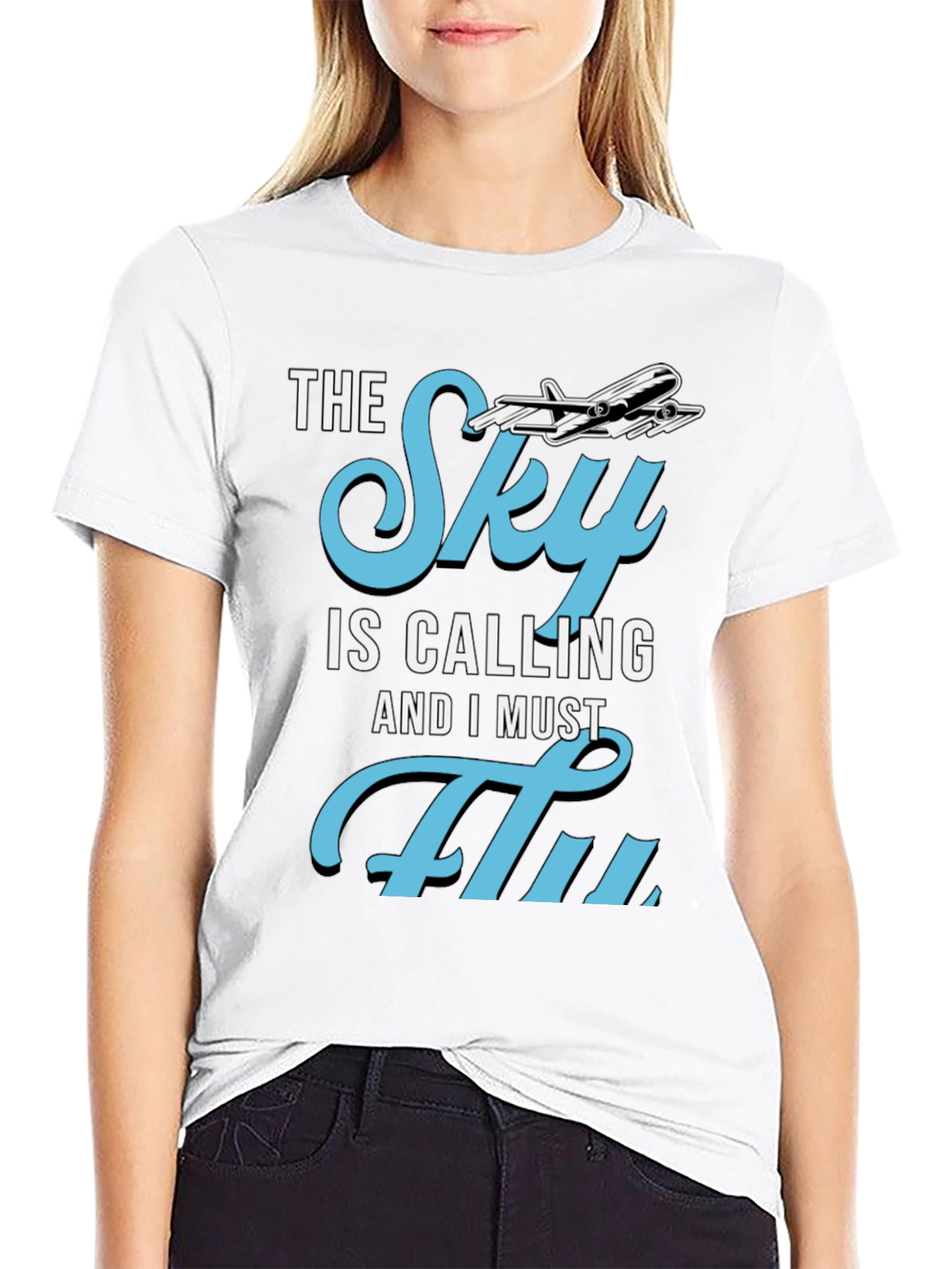 The Sky is Calling T-Shirt - Aviation Lover Tee