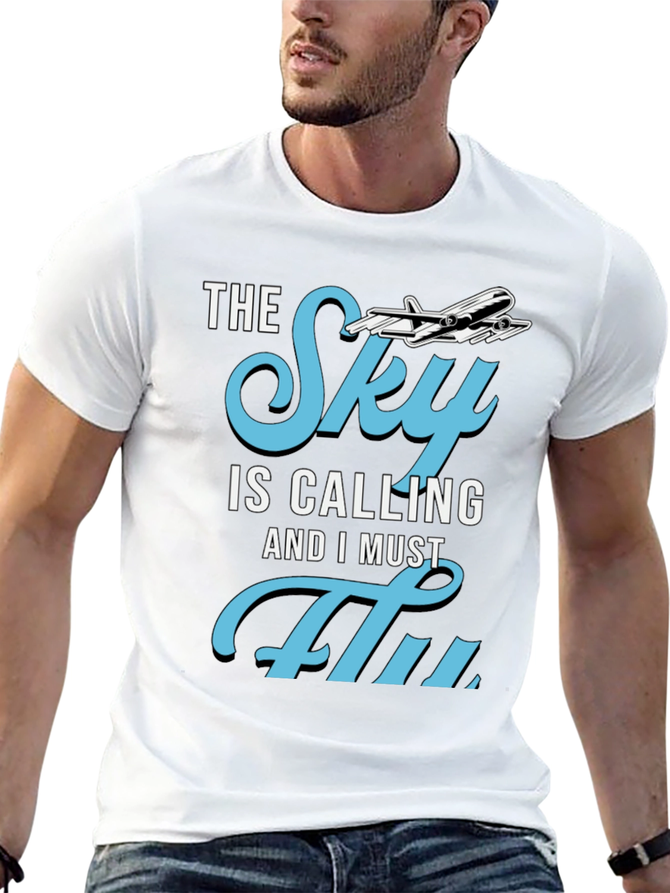 The Sky is Calling T-Shirt - Aviation Lover Tee