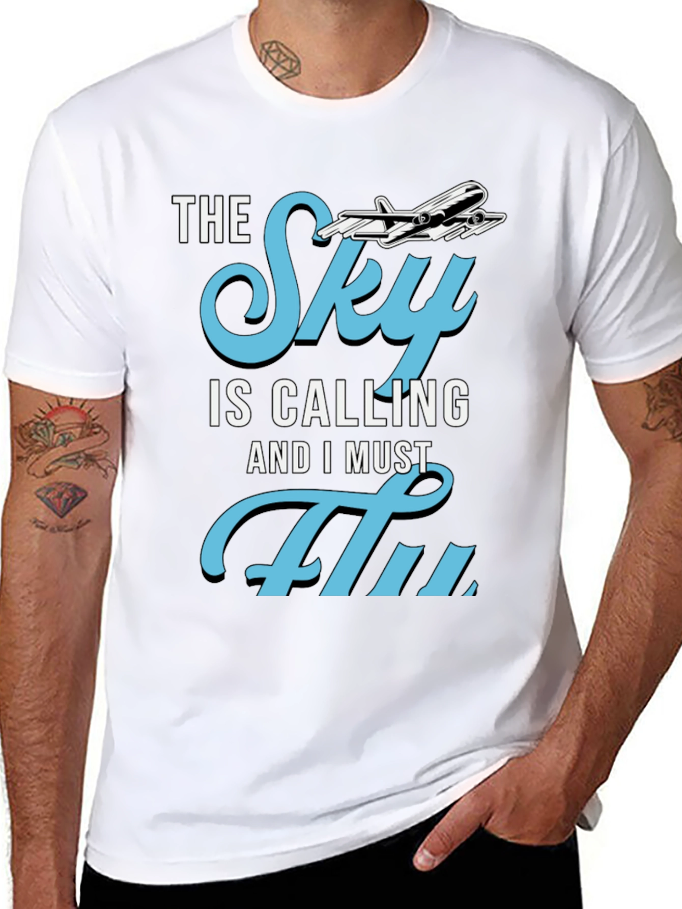 The Sky is Calling T-Shirt - Aviation Lover Tee