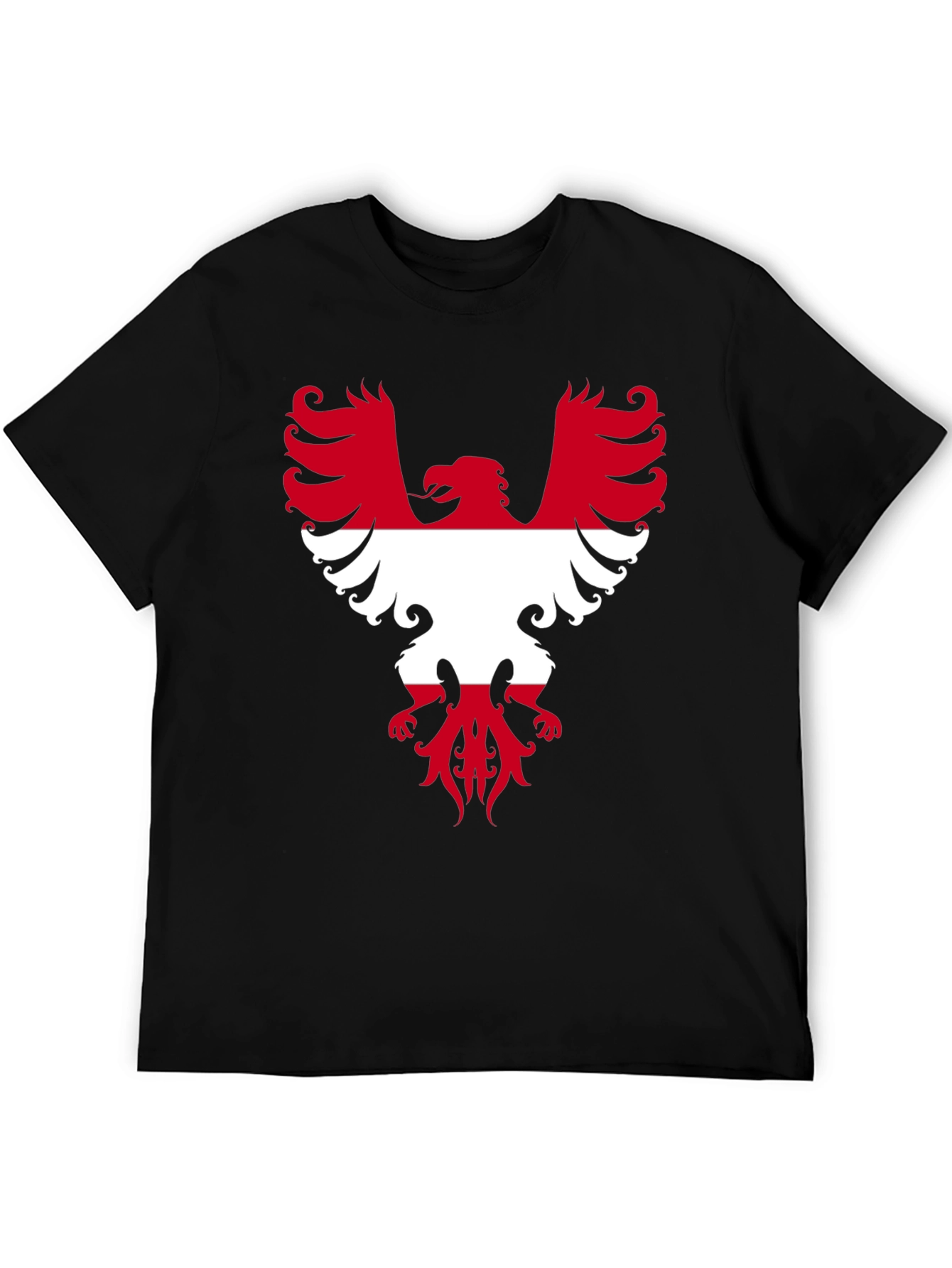 Austria Eagle T-Shirt Black Graphic Tee