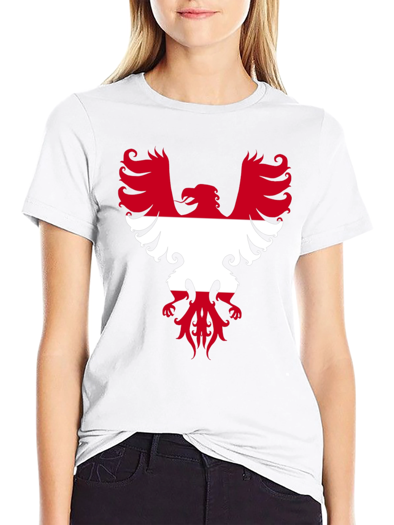 Austria Eagle T-Shirt Black Graphic Tee