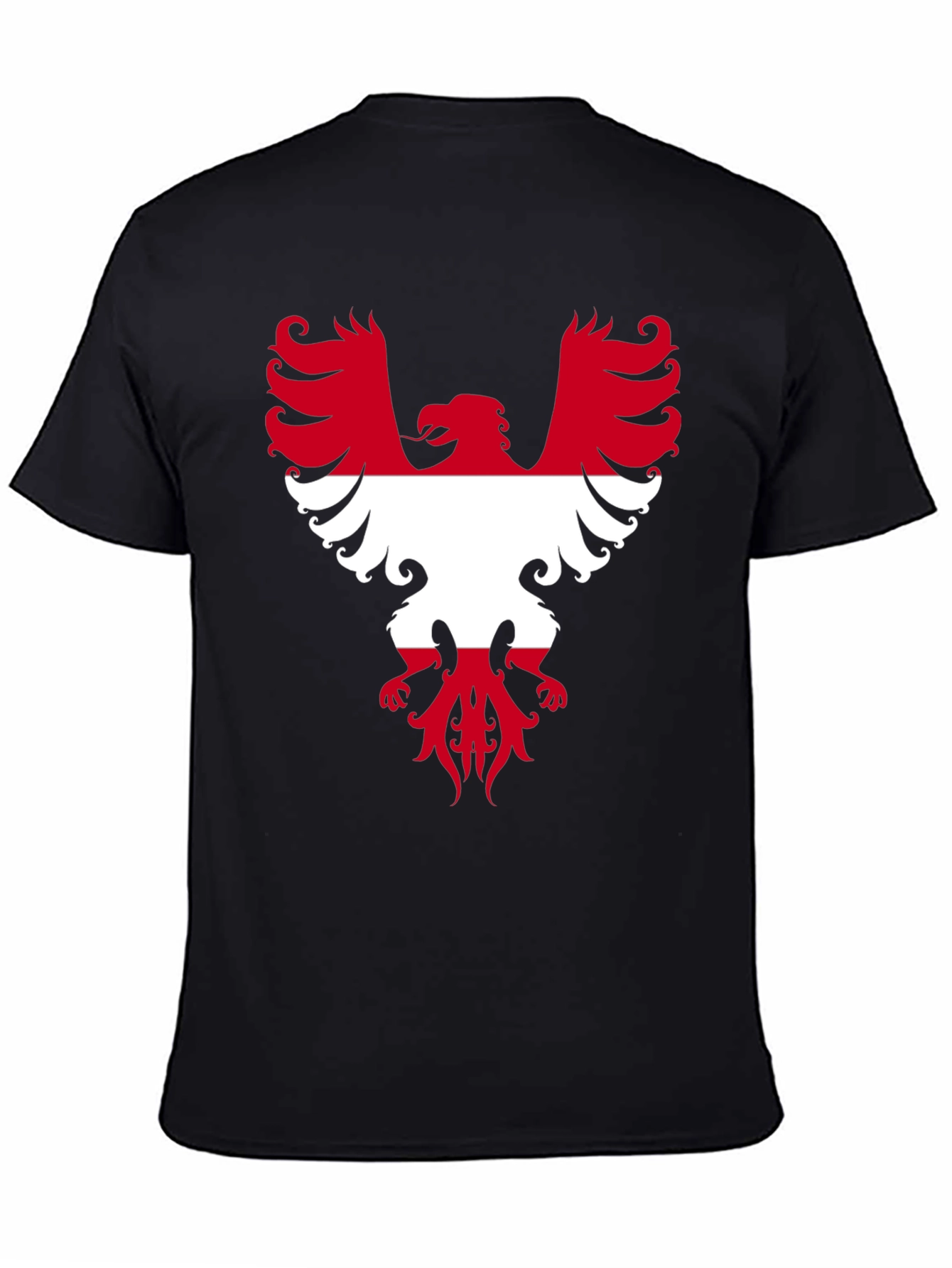 Austria Eagle T-Shirt Black Graphic Tee