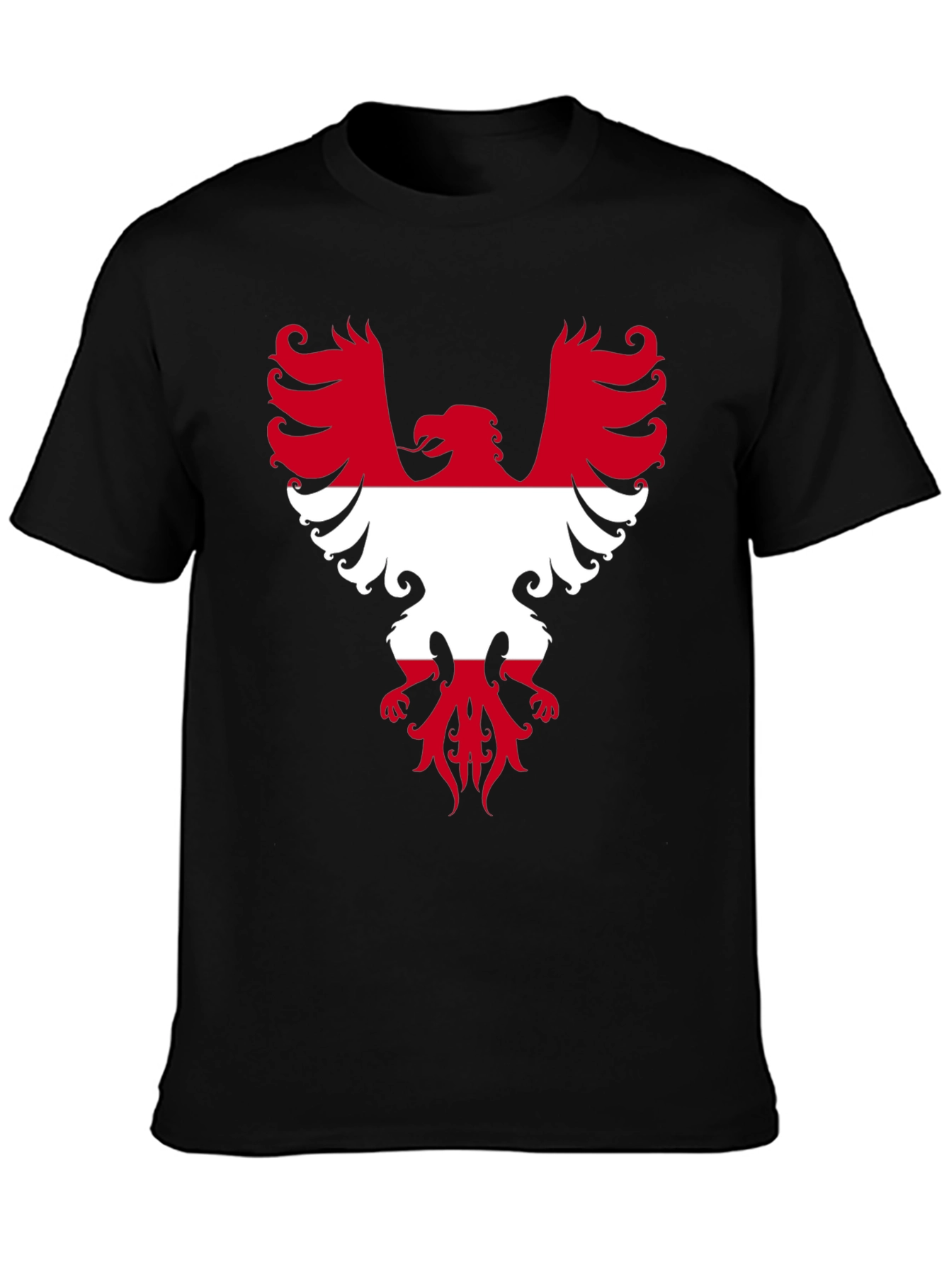 Austria Eagle T-Shirt Black Graphic Tee