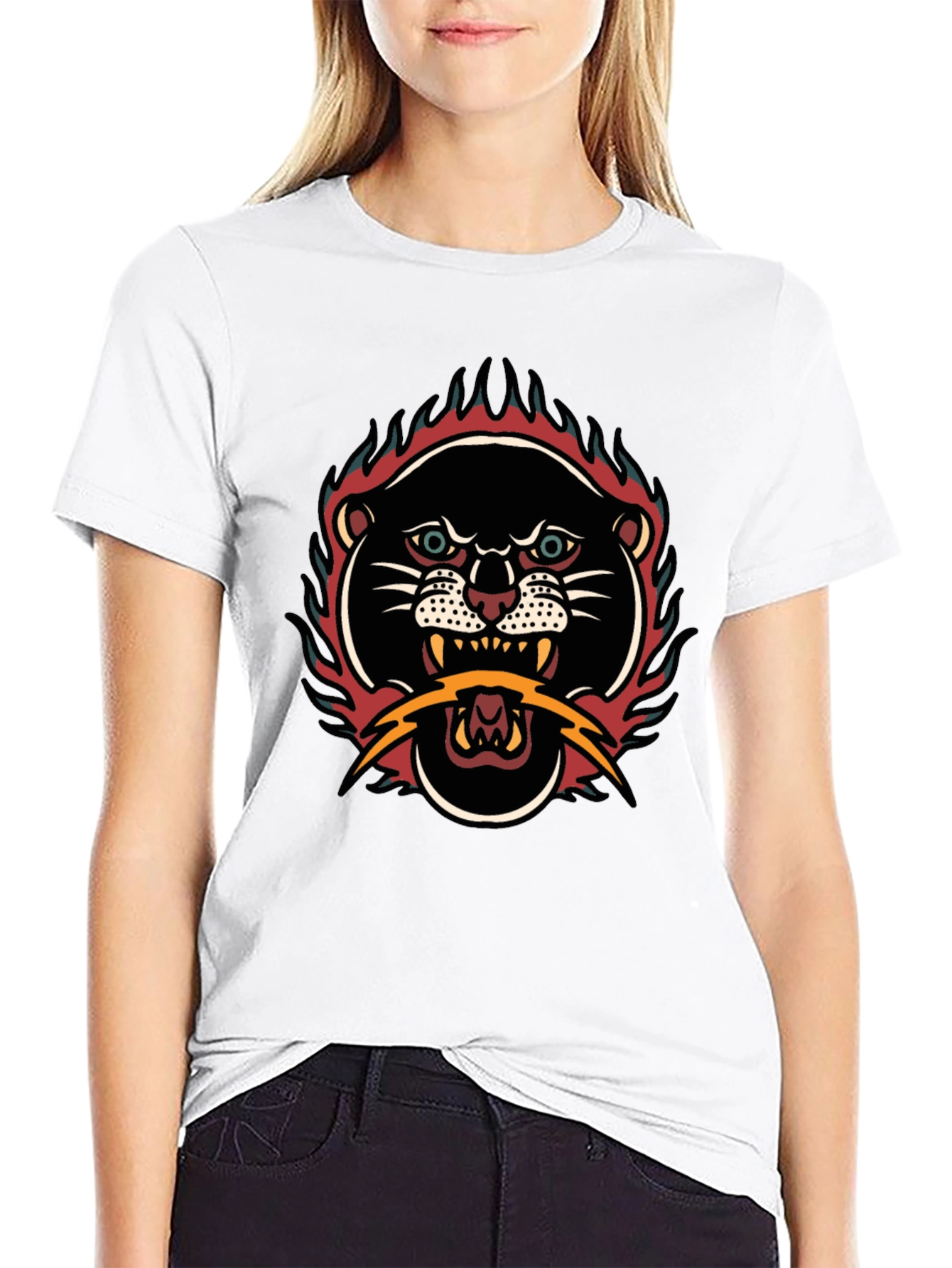 Black Panther Lightning Bolt Graphic Tee