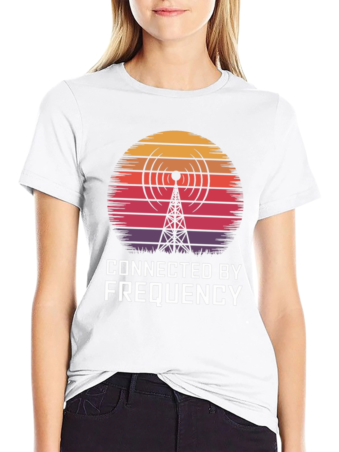 Connected By Frequency Graphic T-Shirt