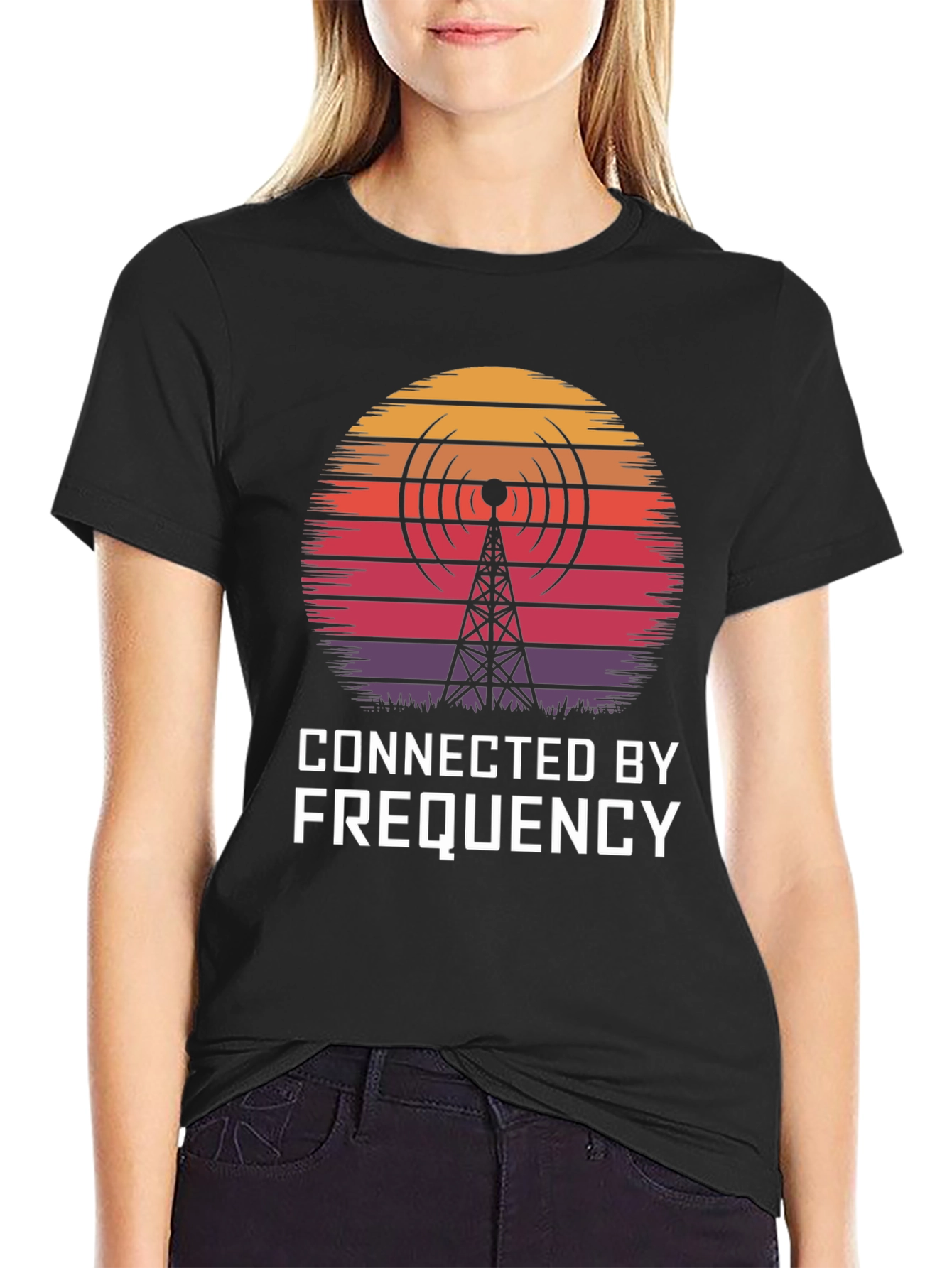 Connected By Frequency Graphic T-Shirt