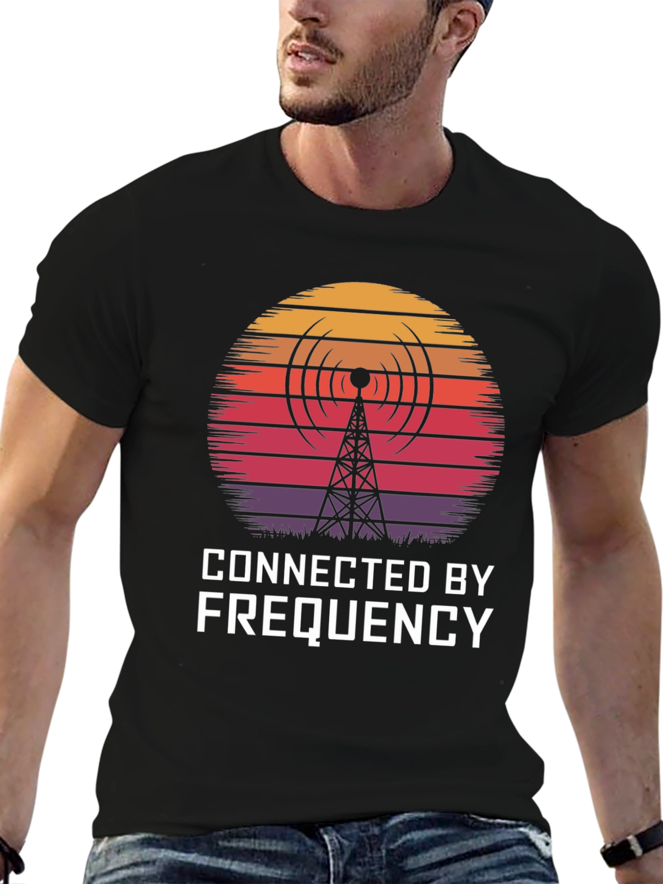 Connected By Frequency Graphic T-Shirt
