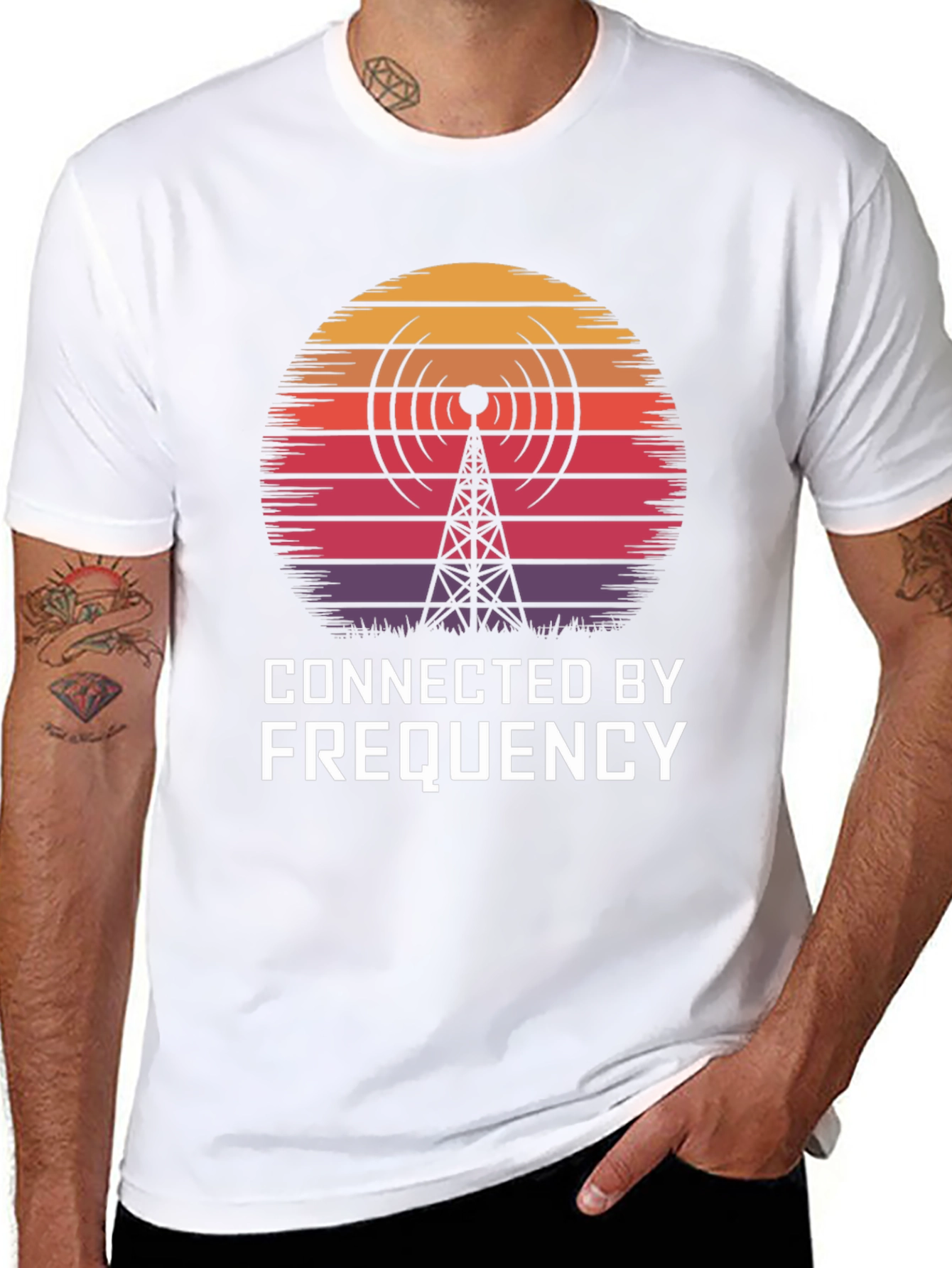 Connected By Frequency Graphic T-Shirt