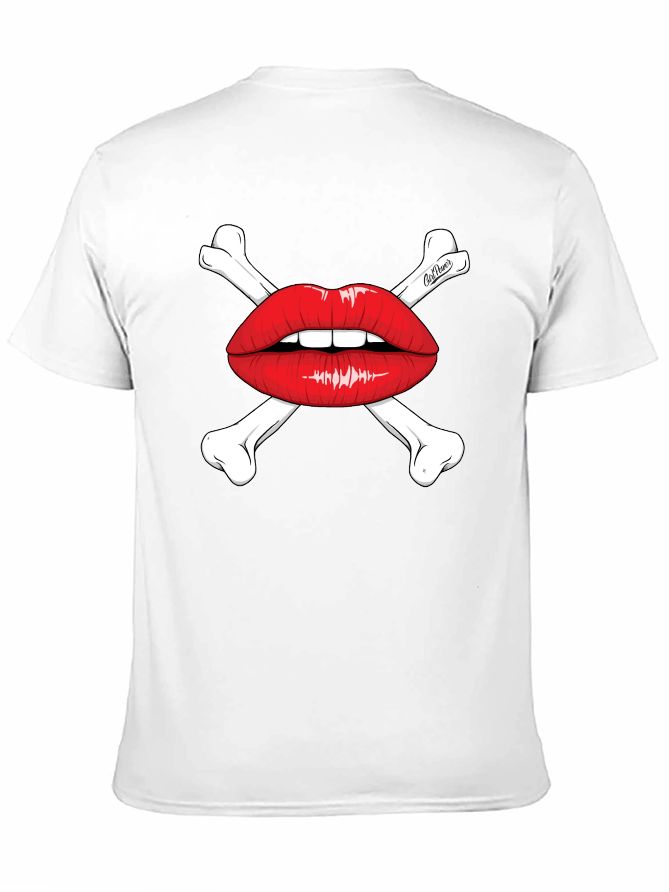 Skull & Lips Graphic Tee - Black