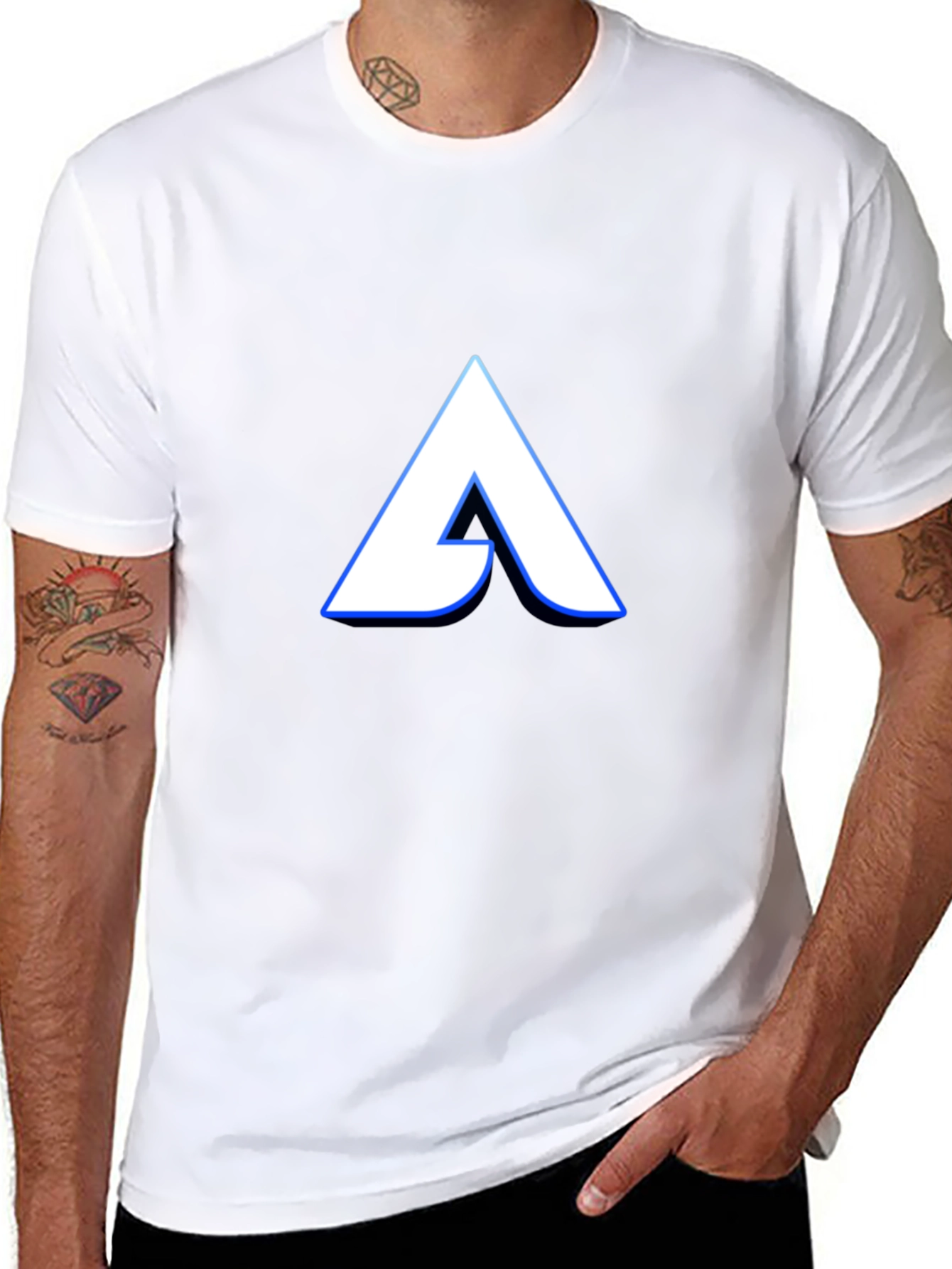 Bold A Graphic Black T-Shirt - Stylish Casual Wear