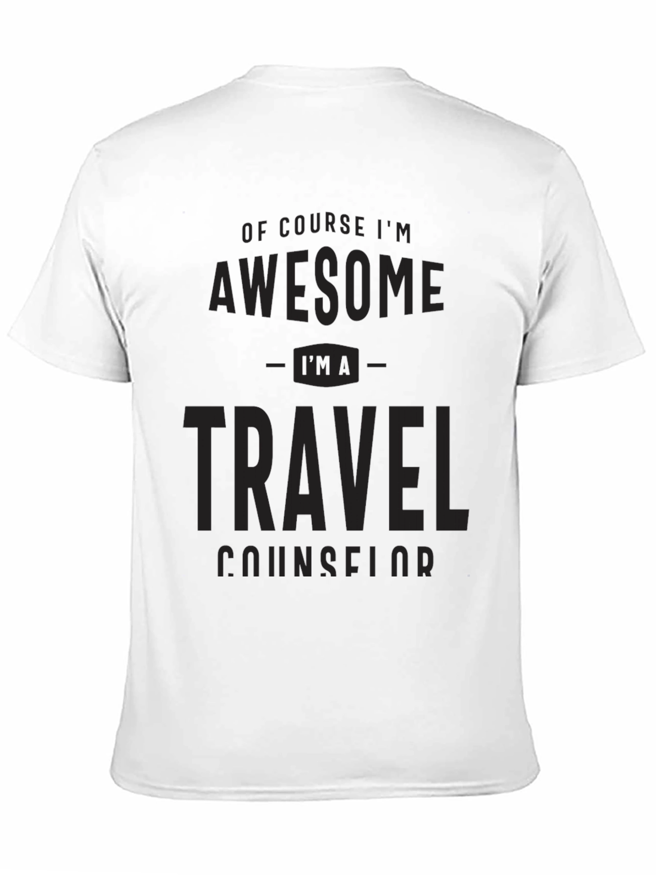 Awesome Travel Counselor Black T-Shirt