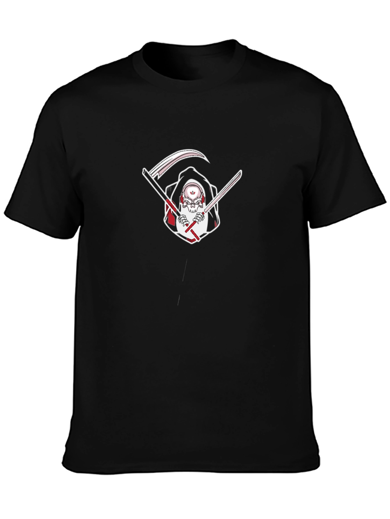 Reaper Graphic Tee - Edgy Skull Grim Reaper T-Shirt
