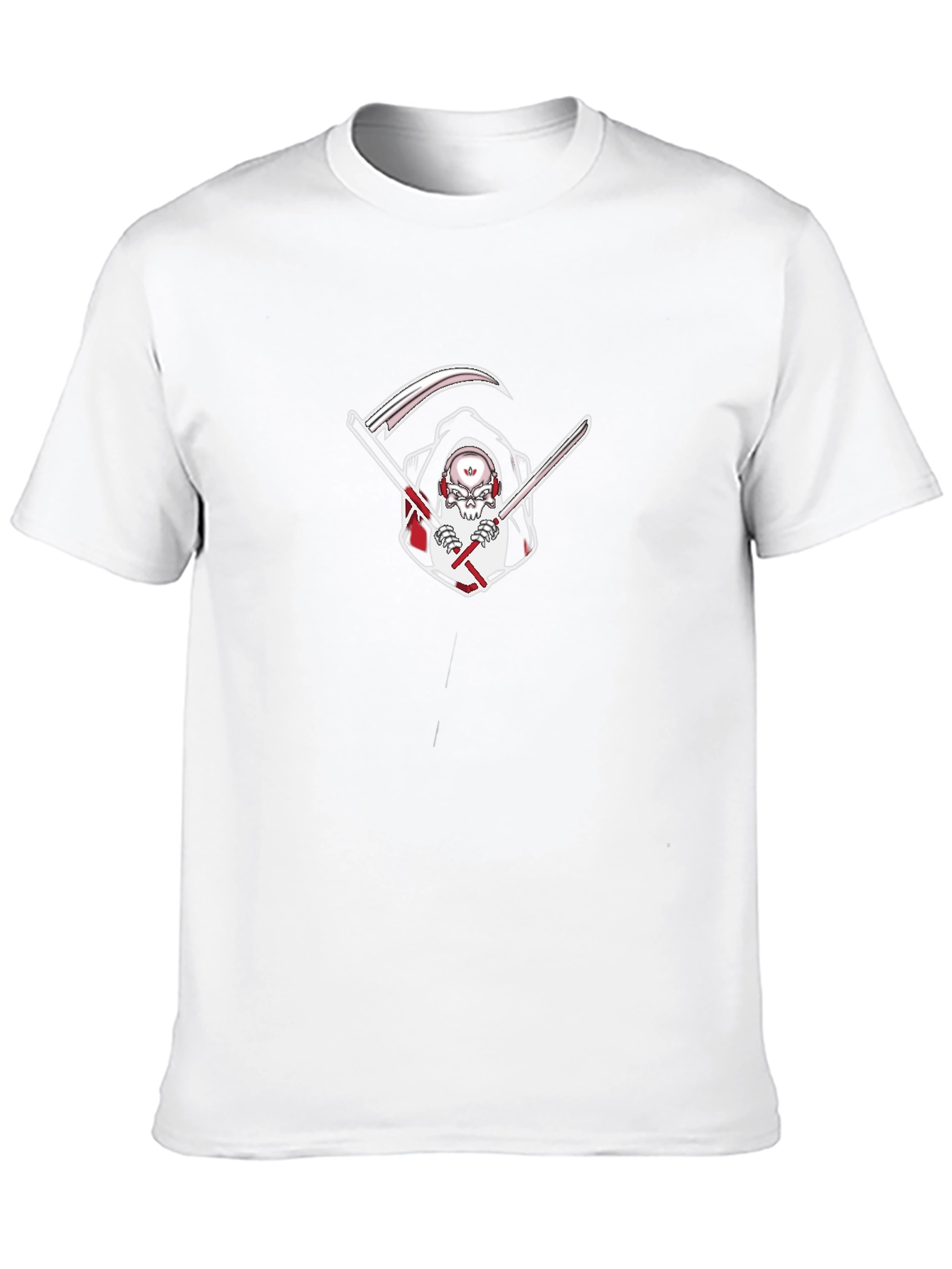 Reaper Graphic Tee - Edgy Skull Grim Reaper T-Shirt