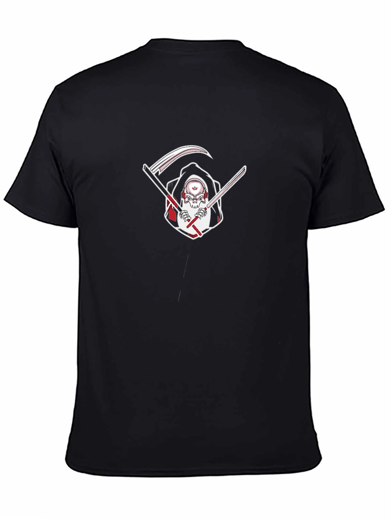 Reaper Graphic Tee - Edgy Skull Grim Reaper T-Shirt