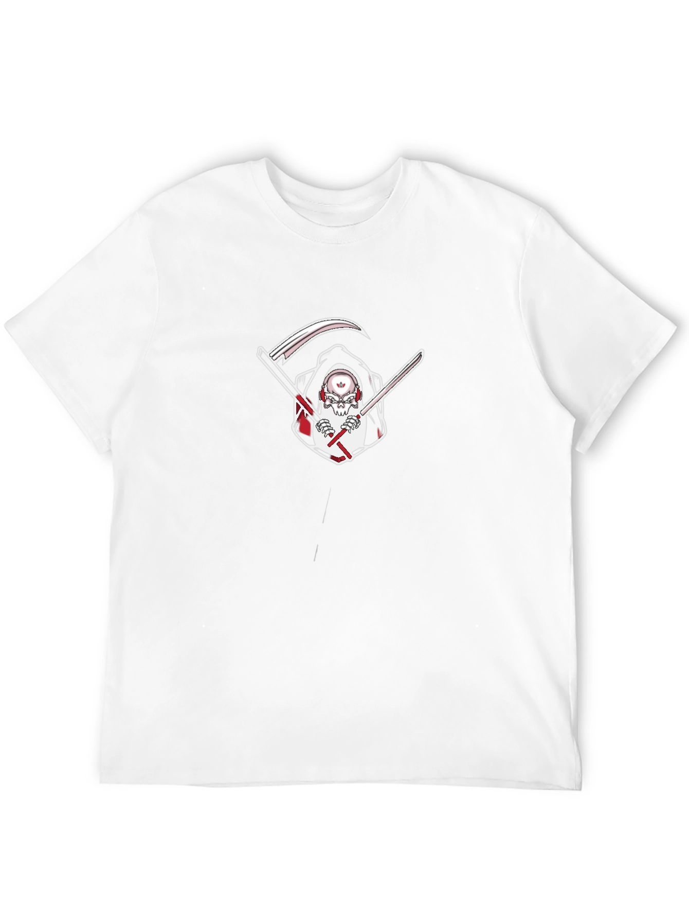 Reaper Graphic Tee - Edgy Skull Grim Reaper T-Shirt