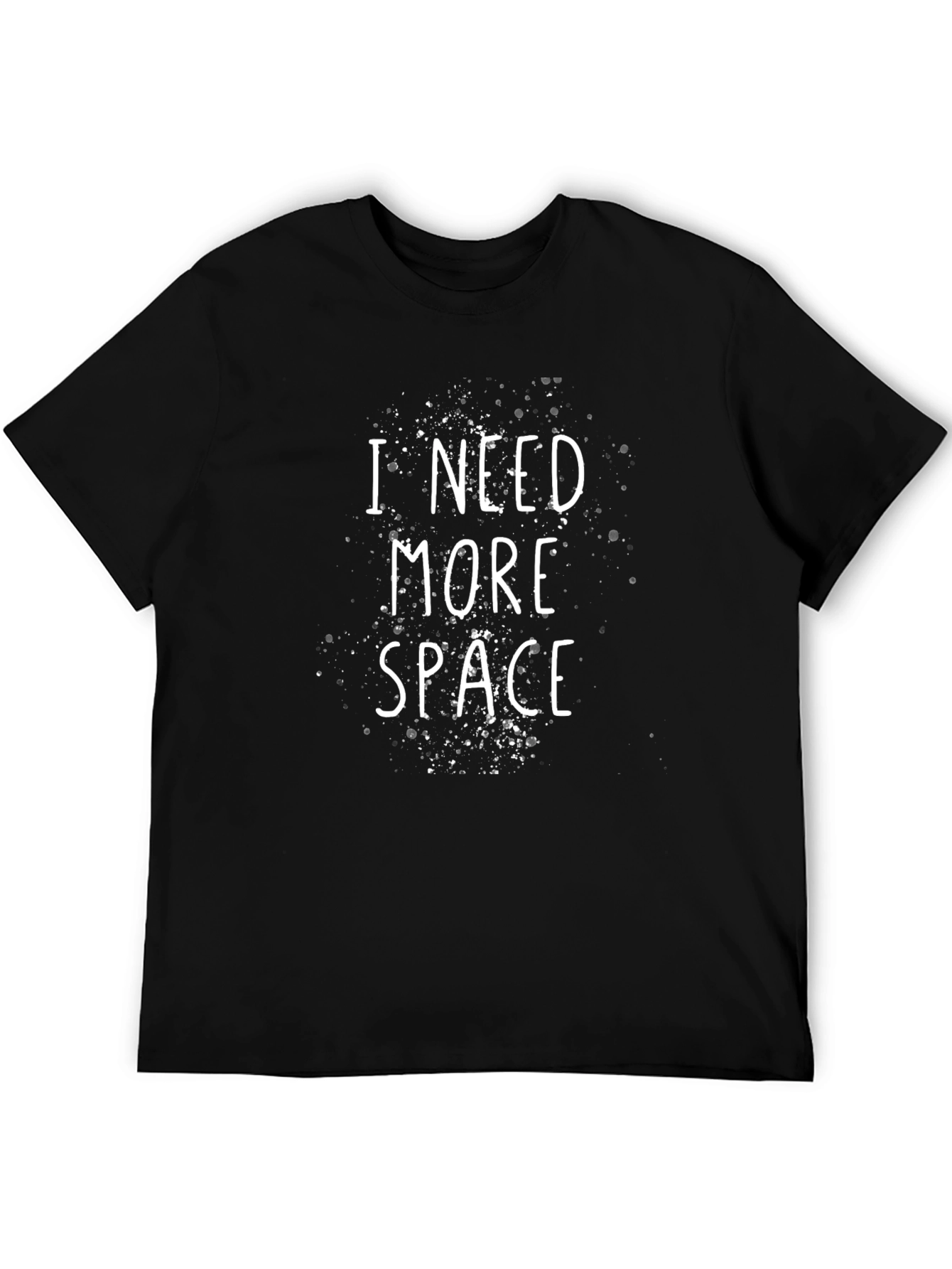 I Need More Space Graphic T-Shirt - Black
