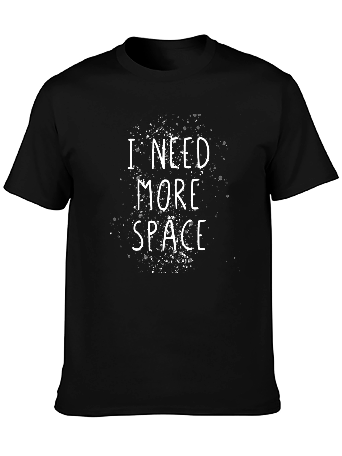 I Need More Space Graphic T-Shirt - Black