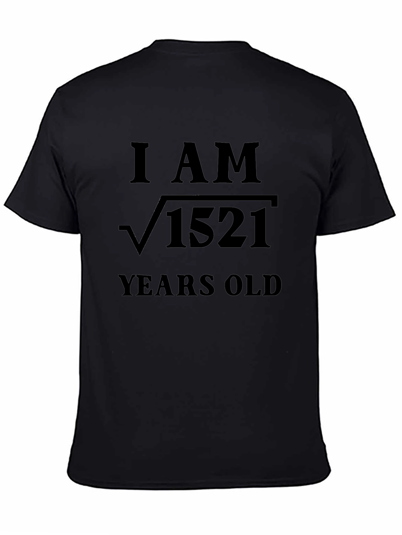 Funny Math Birthday T-Shirt - I AM √1521