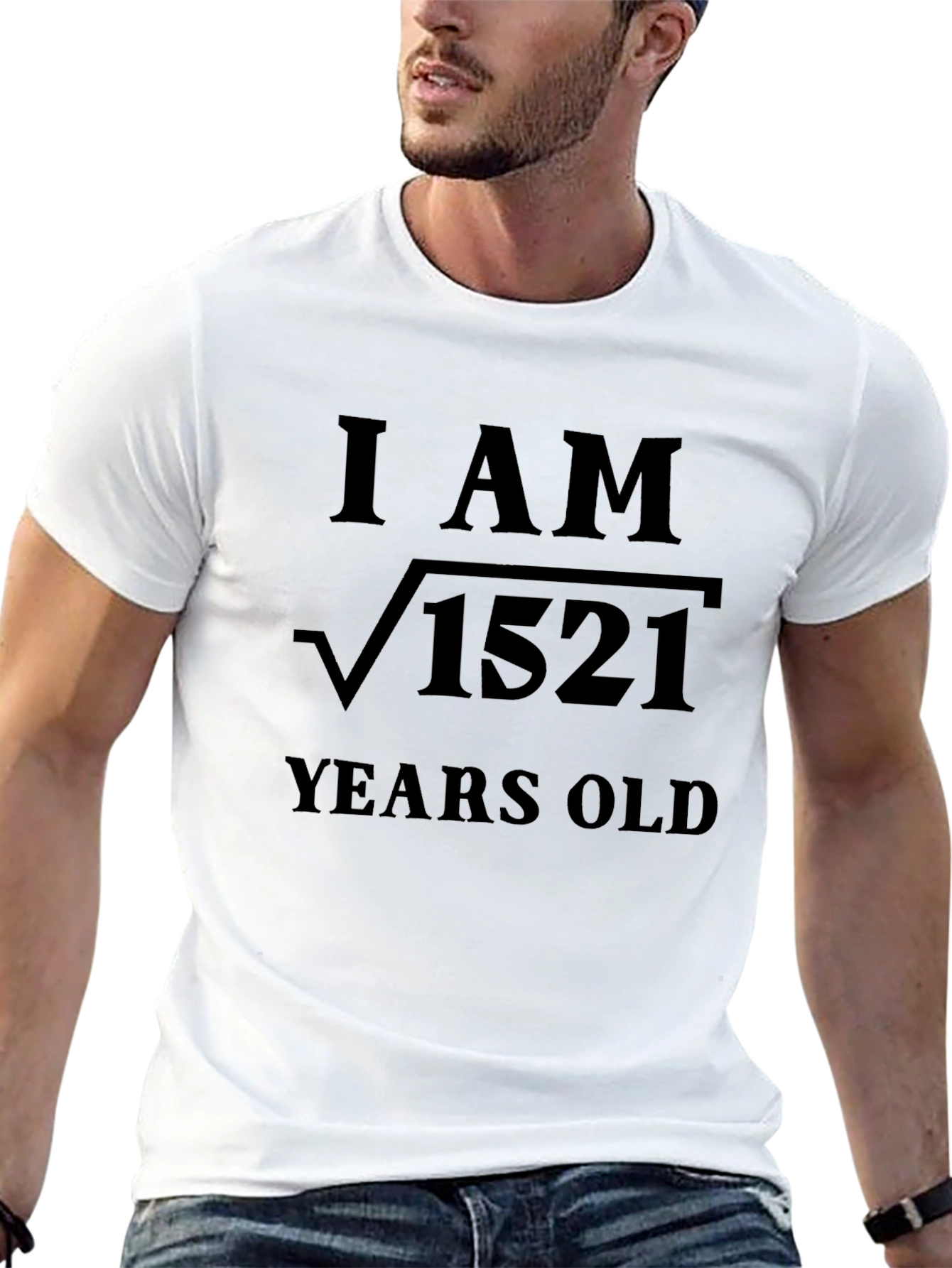 Funny Math Birthday T-Shirt - I AM √1521