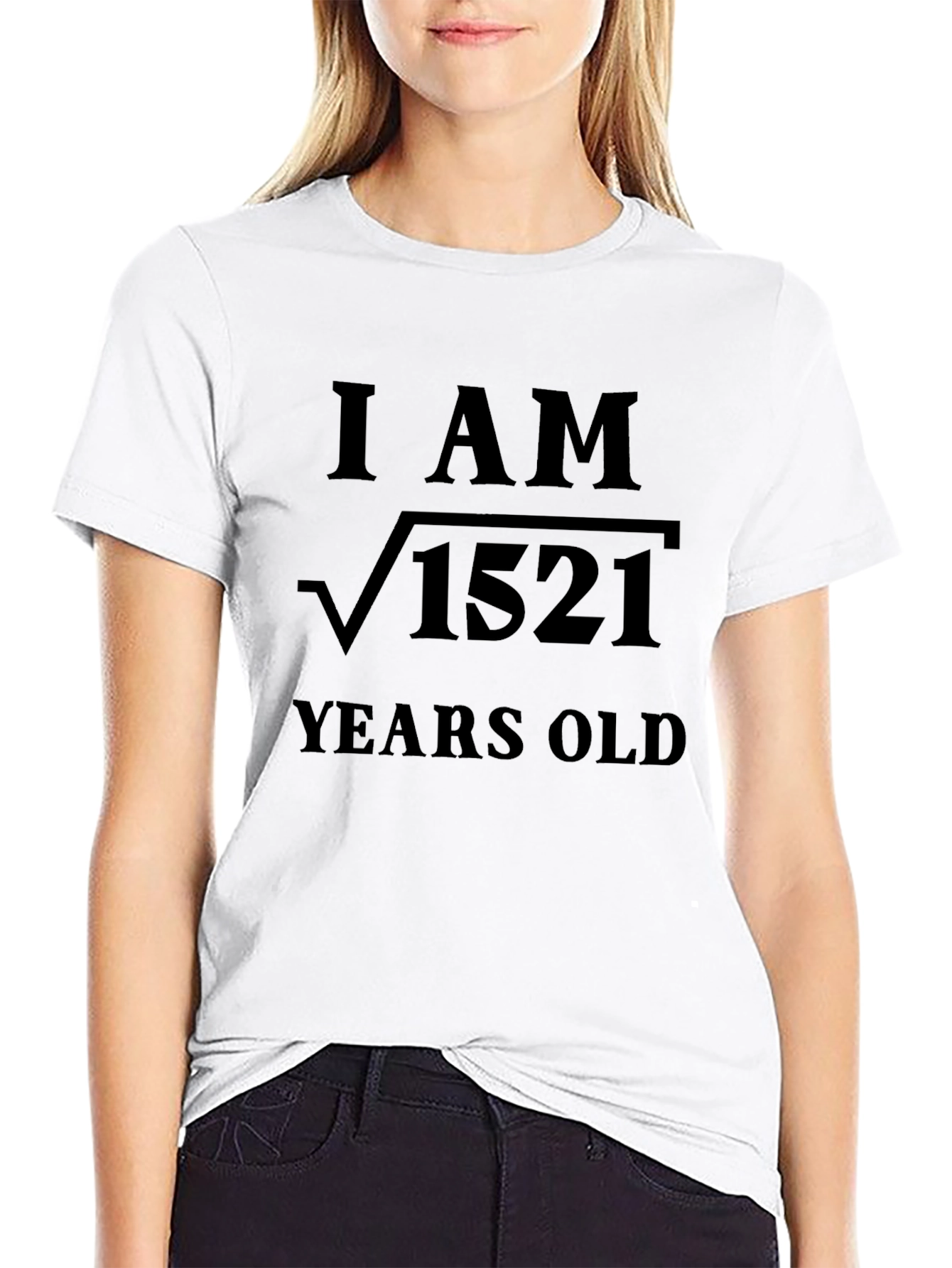 Funny Math Birthday T-Shirt - I AM √1521
